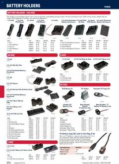 Preview of Jaycar Engineering & Scientific Catalogue 2025/2026  - valid from 09.07.2025 | Page: 372 | Products: Battery, Device, Cable, Connector