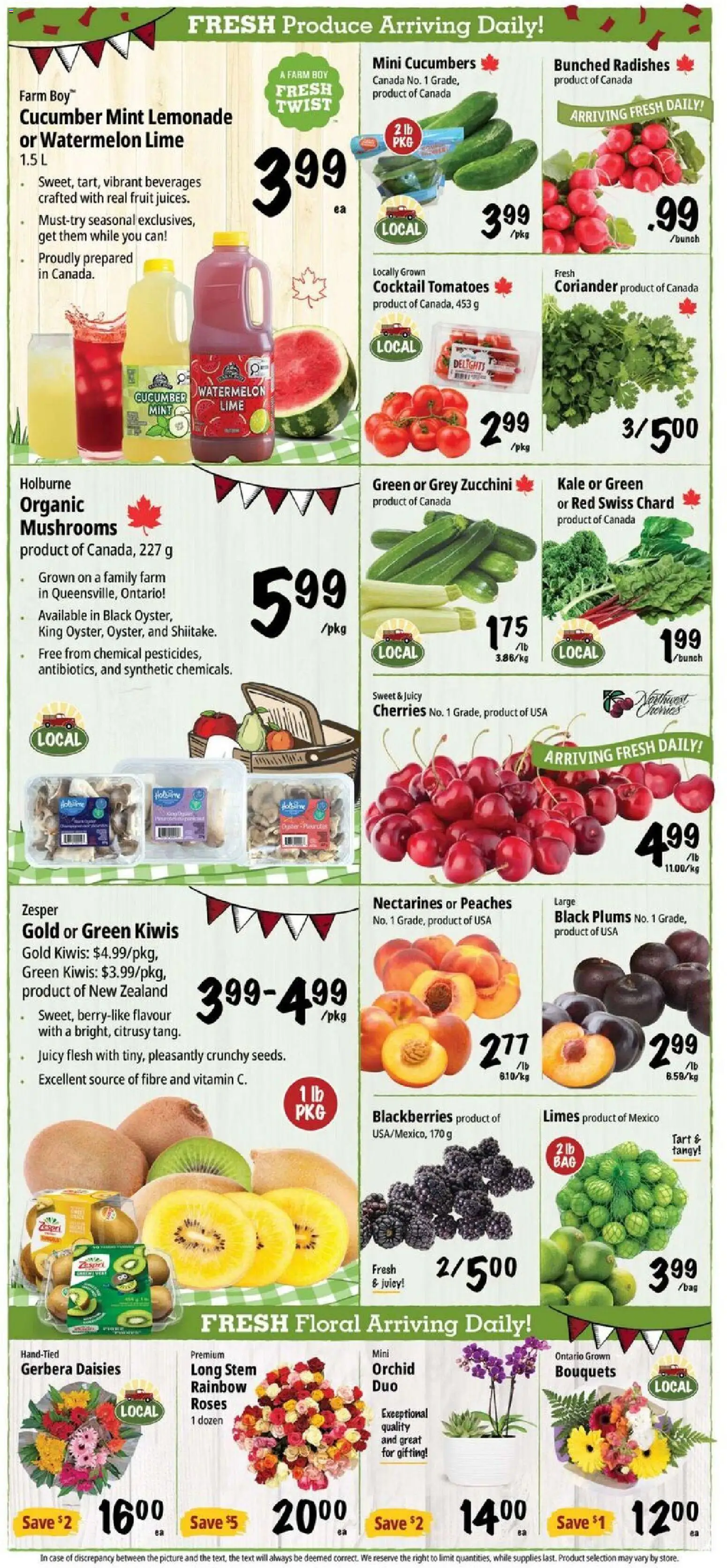 Farm Boy flyer valid from Jun 25, 2026 | Page: 4 | Products: Cucumbers, Case, Tomatoes