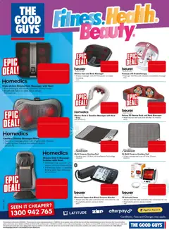 Preview of The Good Guys catalogue FATHERS DAY - valid from 18/08/2026 | Page: 24 | Products: Chair, Massage pillow, Accessories, Monitor