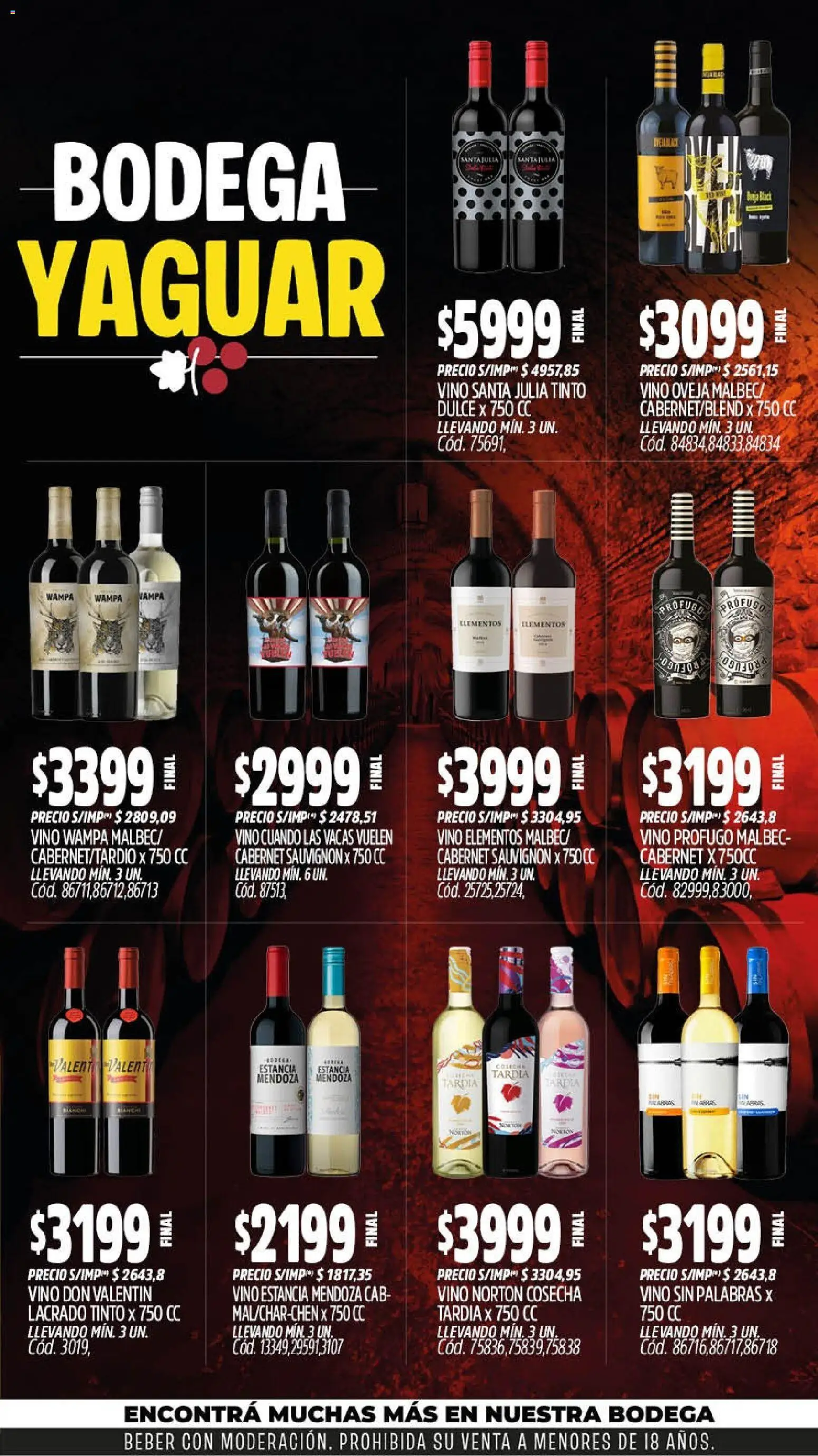 Yaguar - Oferta Semanal Mar del Plata │ válido desde el 14/09/2026 | Página: 6 | Productos: Dulce, Vino