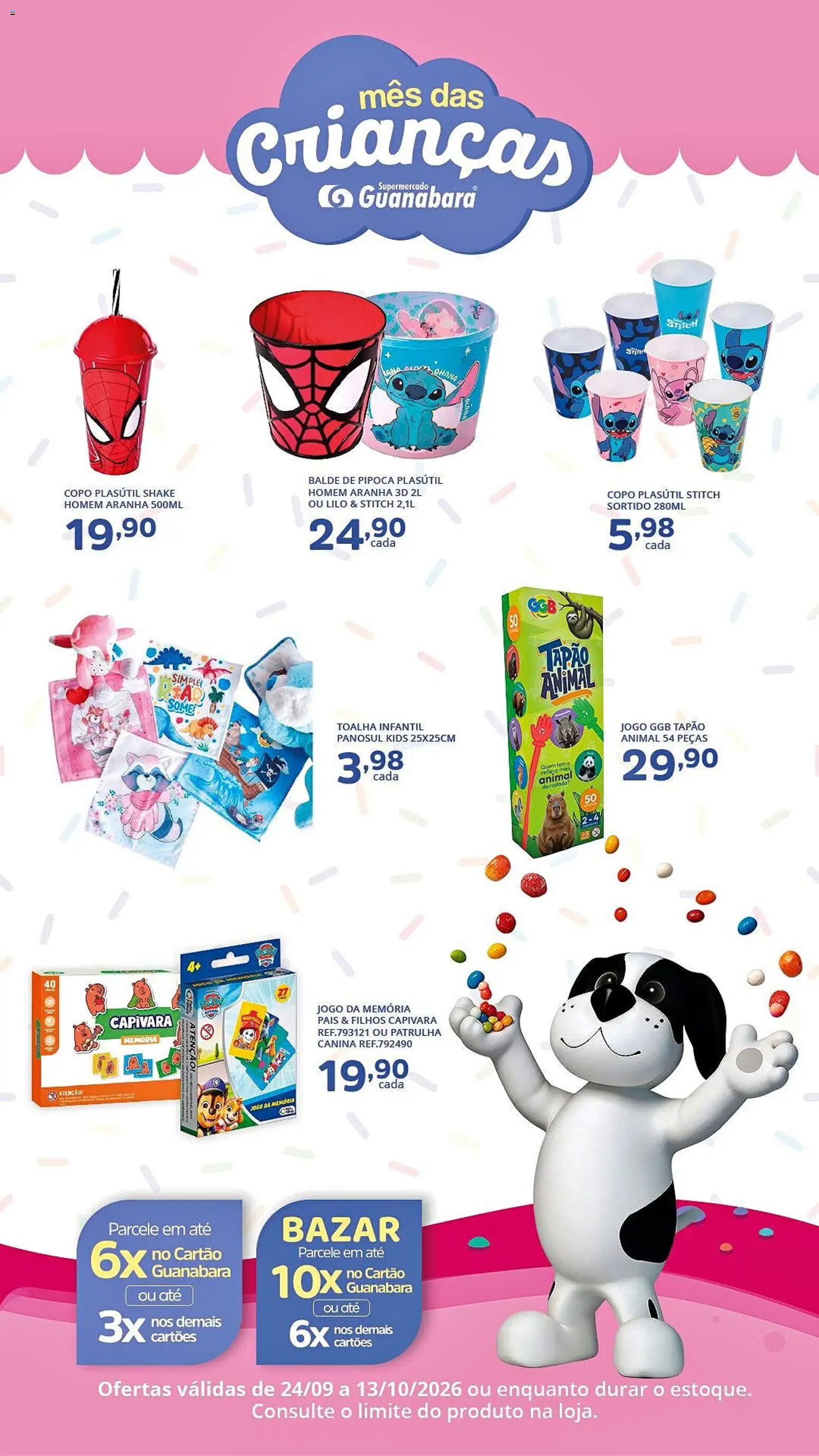 Supermercado Guanabara Folheto - válido de 24/09/2026 | Página: 2 | Produtos: Pipoca, Balde