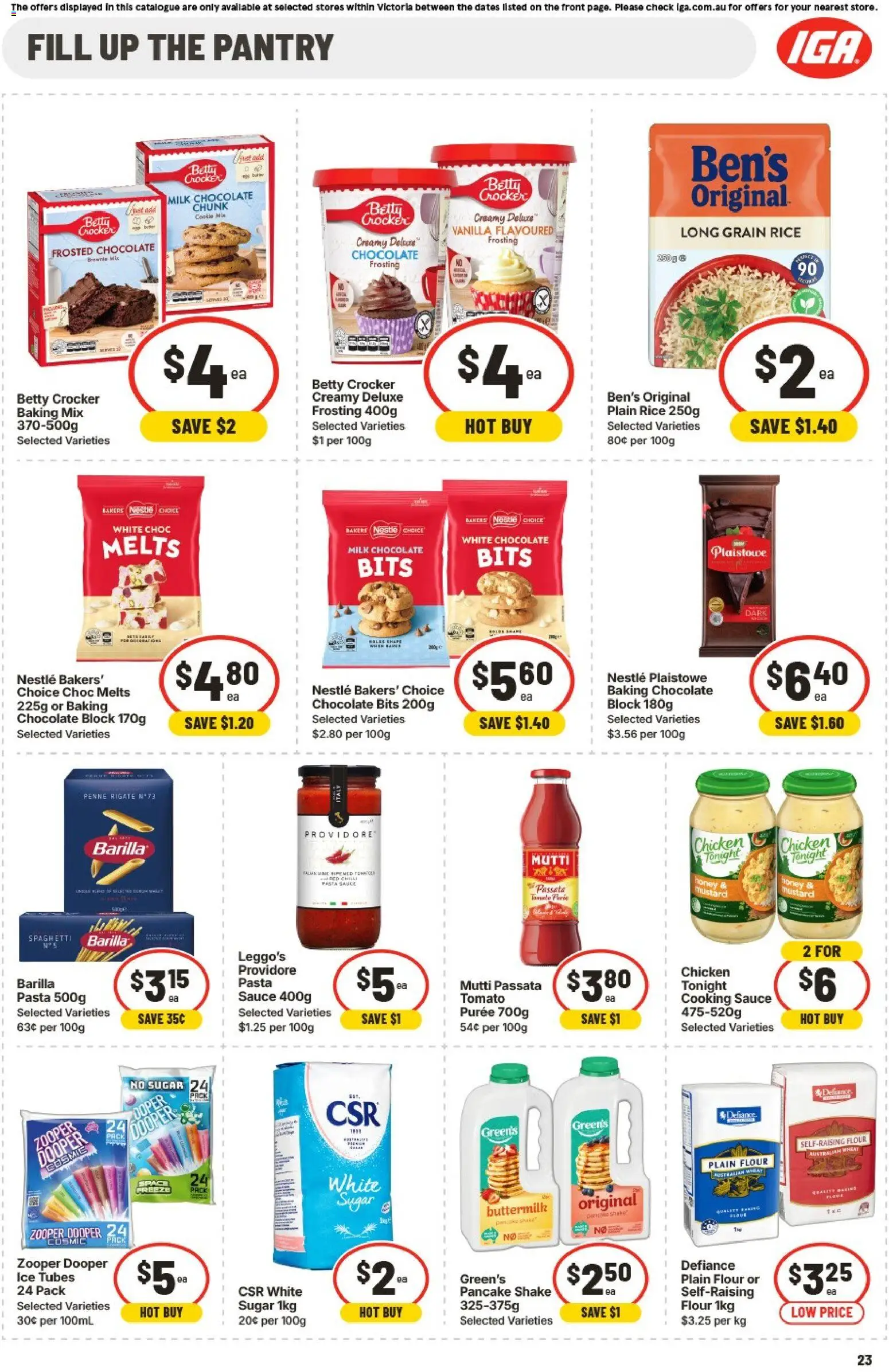 IGA catalogue - valid from 15.04.2026 | Page: 24 | Products: Flour, Frosting, Chicken, Wheat