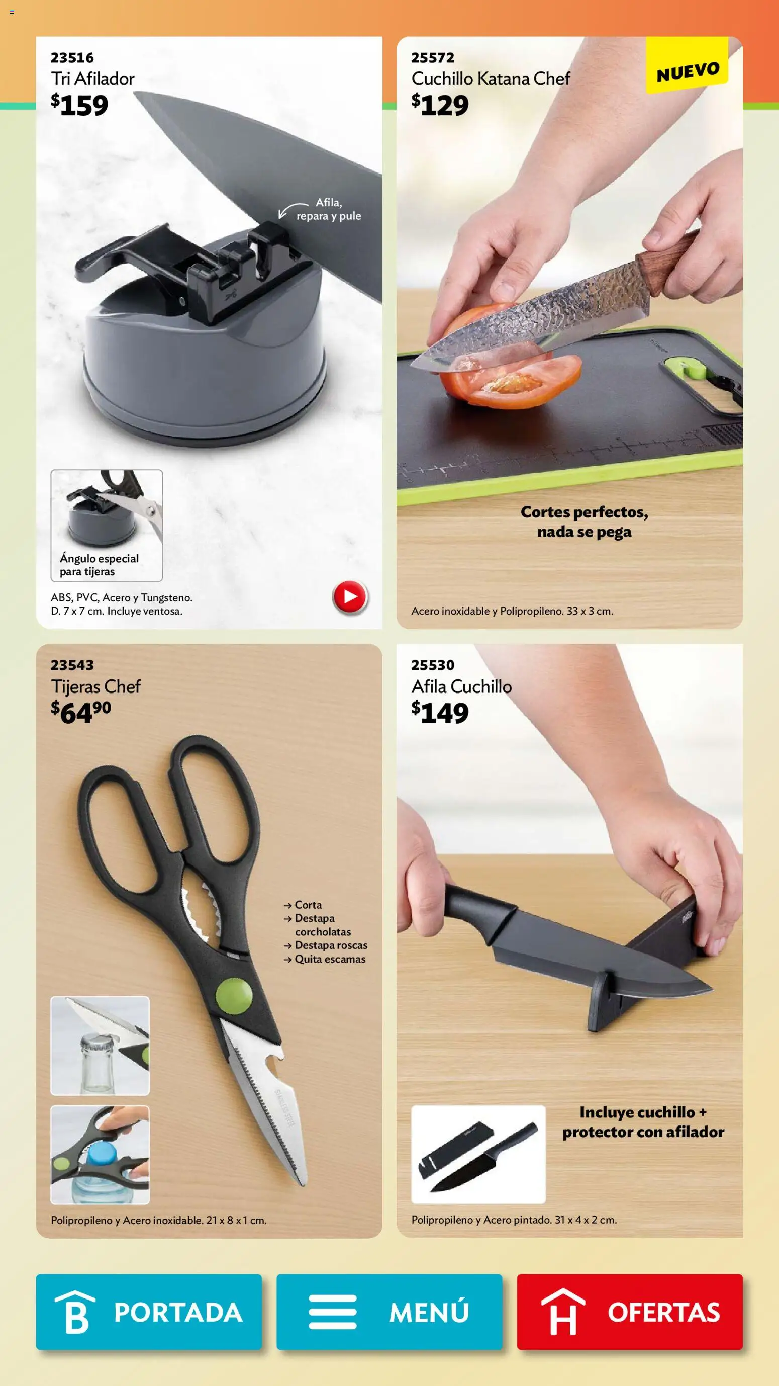 Nuevas ofertas de Betterware válidas en toda la República Mexicana desde el 02/02/2026. ¡Encuentra las mejores ofertas en Betterware campaña 2 2026! | Página: 53 | Productos: Cuchillo
