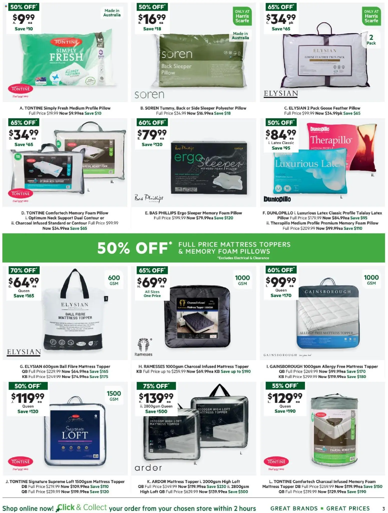 Harris Scarfe catalogue - valid from 07.04.2026 | Page: 3 | Products: Contour, Mattress, Pillow, Allergy