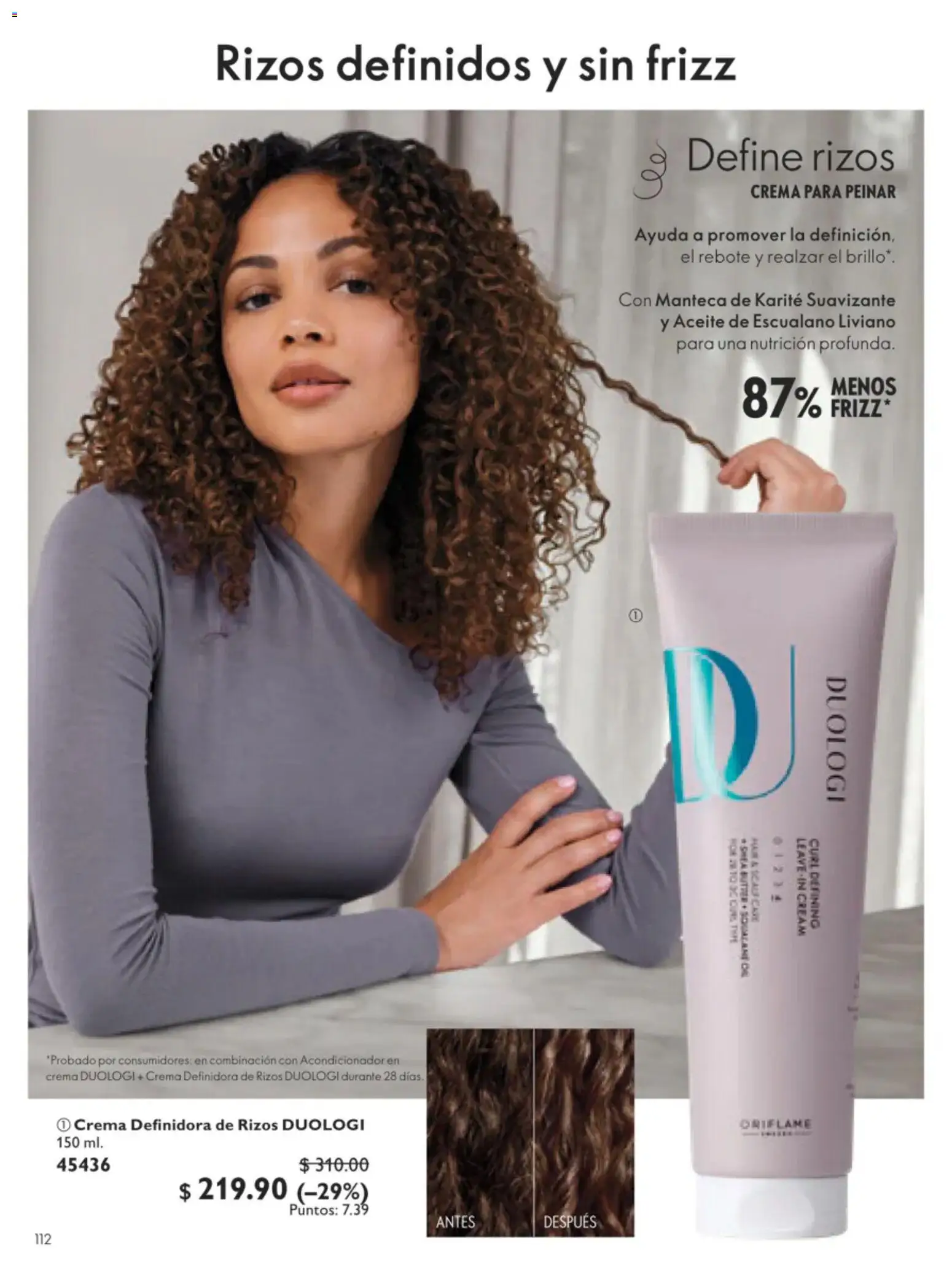 Nuevas ofertas de Oriflame válidas en toda la República Mexicana desde el 11/07/2026. ¡Encuentra las mejores ofertas en Oriflame campaña 10 2026! | Página: 112 | Productos: Crema, Brillo, Aceite, Suavizante