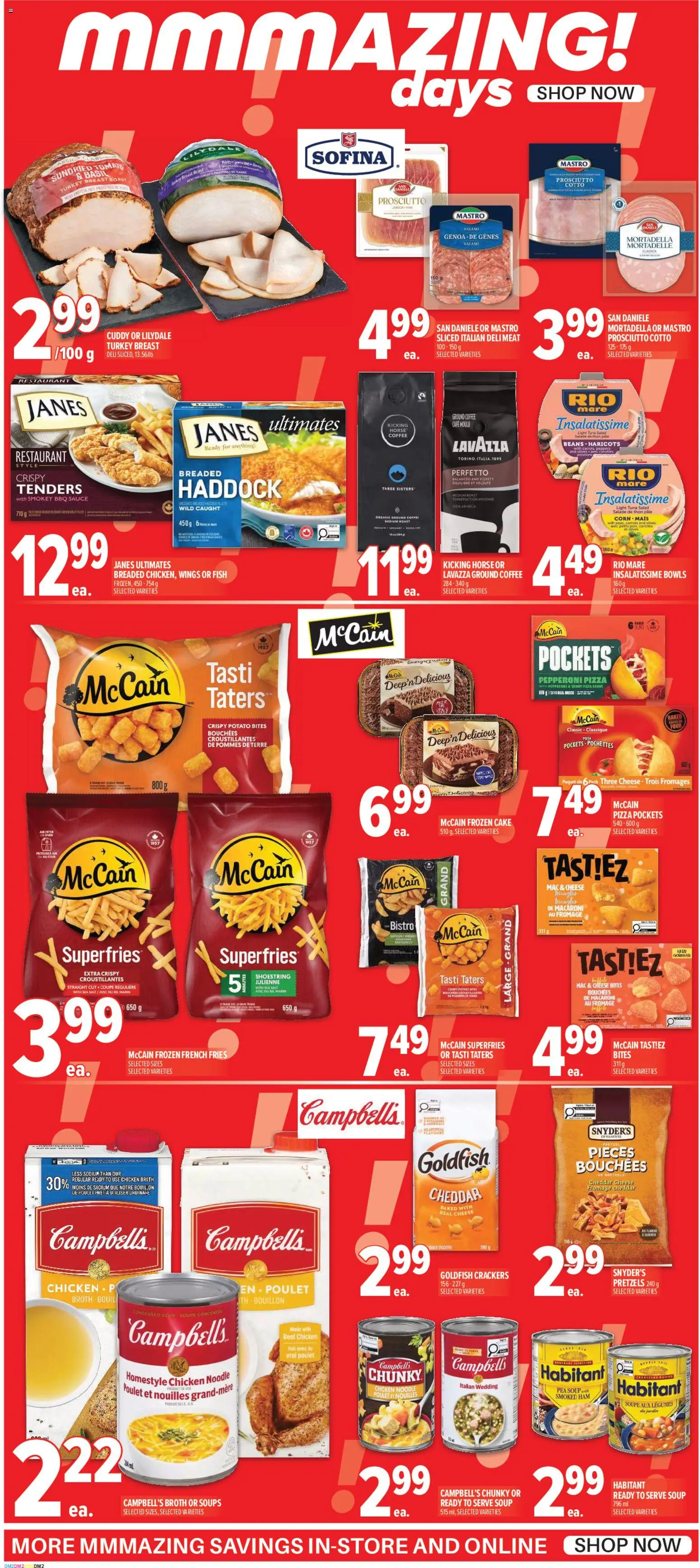 Metro flyer valid from Jul 2, 2026 | Page: 2 | Products: Fish, Cheese, Coffee, Pizza