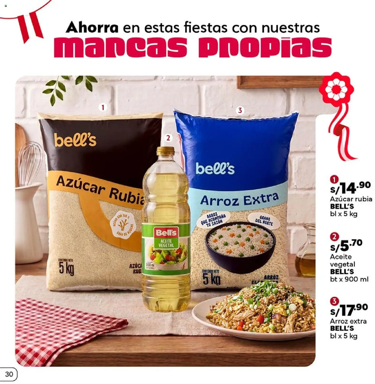 Catálogo Plaza Vea válido desde 16/07/2026 | Página: 30 | Productos: Aceite, Arroz
