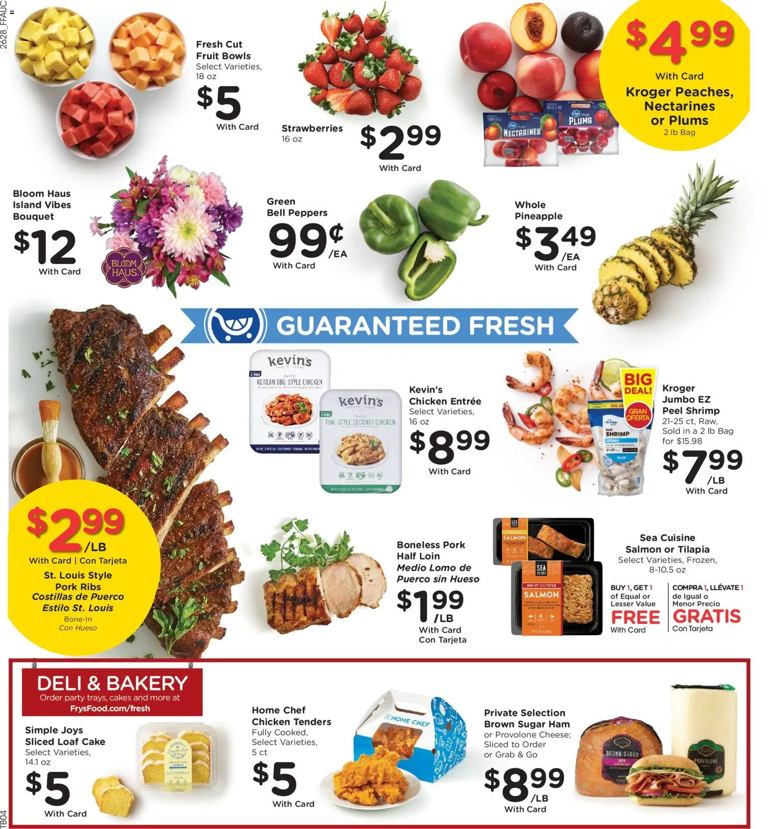 Fry's Food Weekly Ad - valid from 08/12/2026 | Page: 9 | Products: Plums, Ham, Pineapple, Salmon