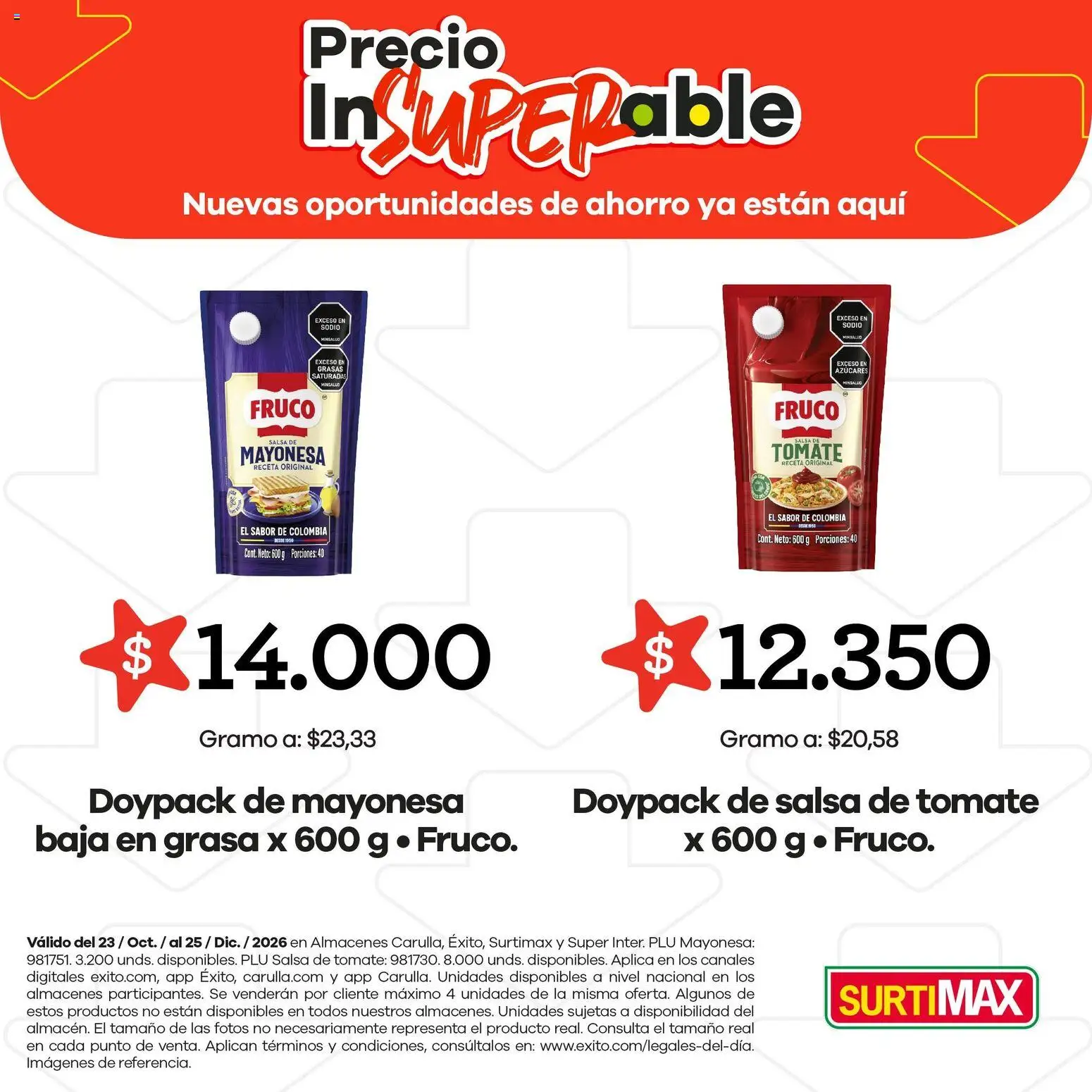 Surtimax revista - valida desde el 23/10/2026 | Página: 1