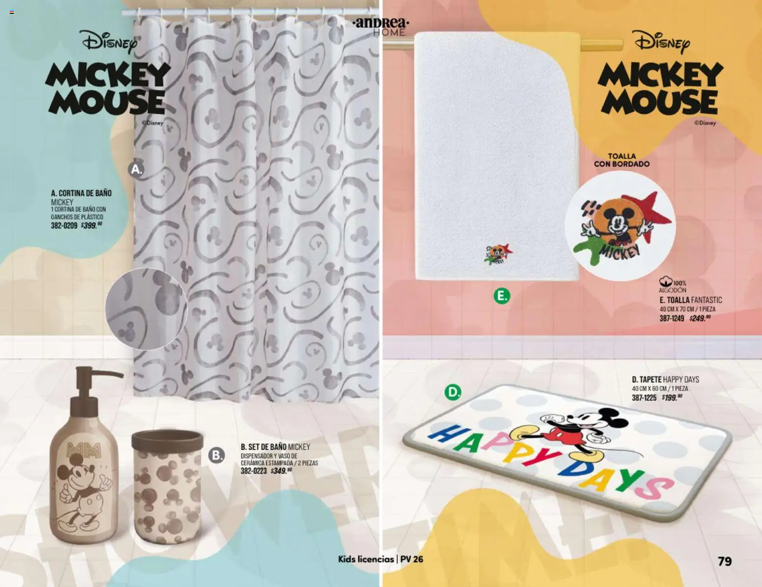 Nuevas ofertas de Andrea válidas en toda la República Mexicana desde el 25/01/2026. ¡Encuentra las mejores ofertas en Andrea catálogo Home! | Página: 79 | Productos: Mouse, Toalla, Algodón, Baño