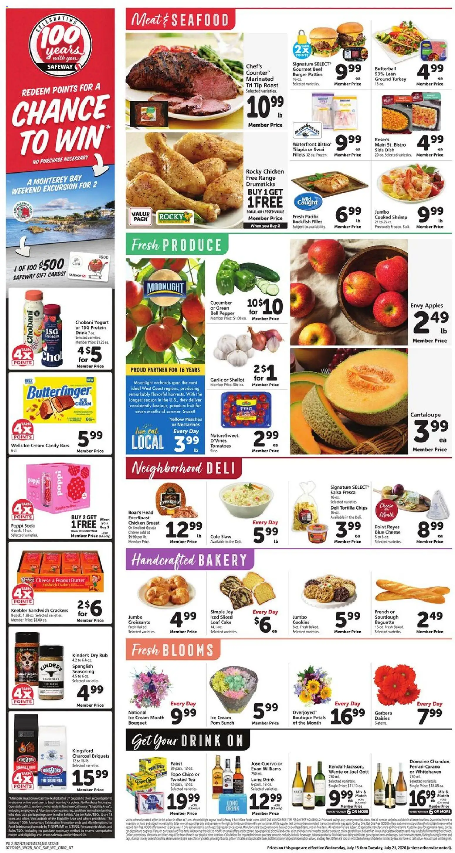 Safeway Weekly Ad - valid from 07/15/2026 | Page: 2 | Products: Bakery, Butter, Beef, Cookies