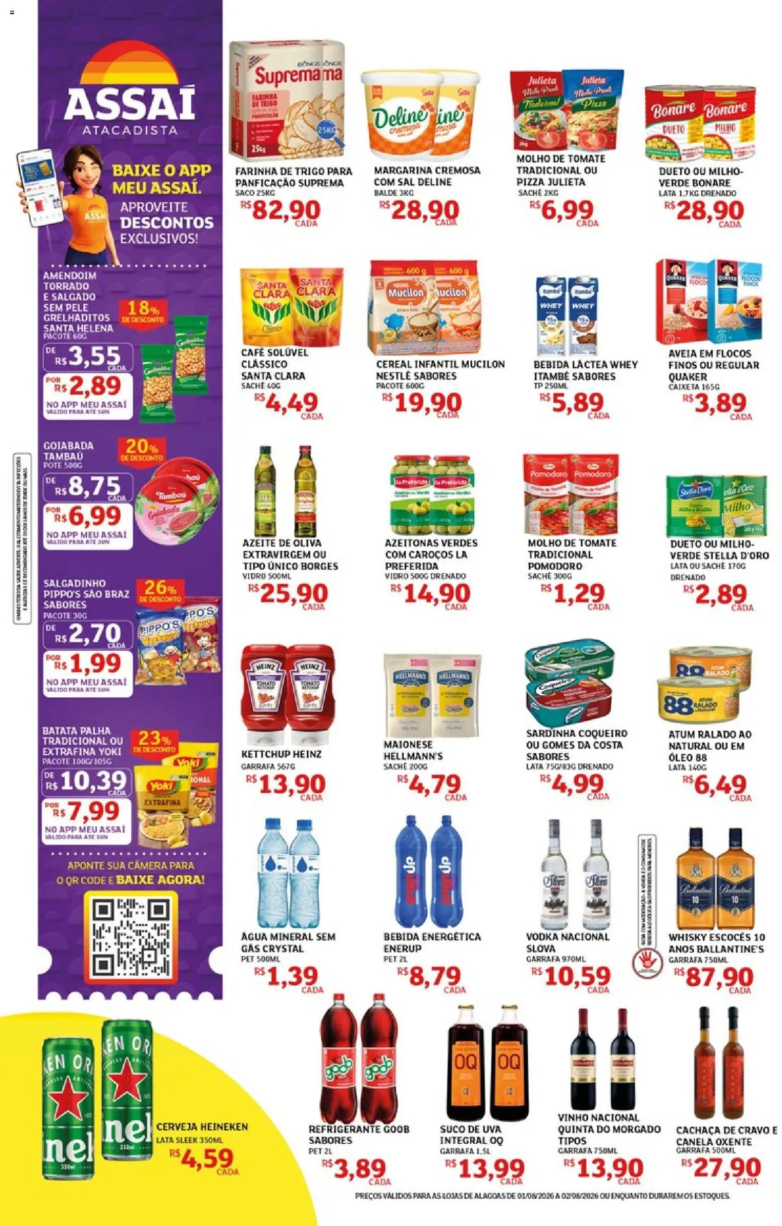 Assaí Atacadista Folheto - válido de 01/08/2026 | Página: 2 | Produtos: Azeitonas, Bebida, Batata, Câmera