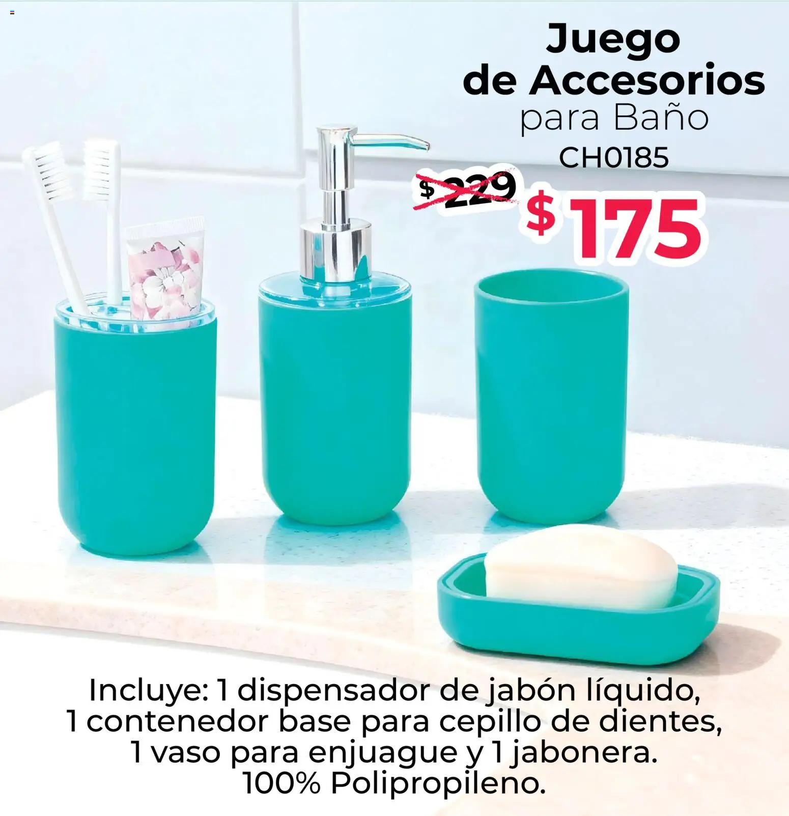 Nuevas ofertas de Colchas Concord válidas en toda la República Mexicana desde el 01.01.2026. ¡Encuentra las mejores ofertas en Colchas Concord catálogo! | Página: 138 | Productos: Cepillo, Contenedor, Baño, Jabón