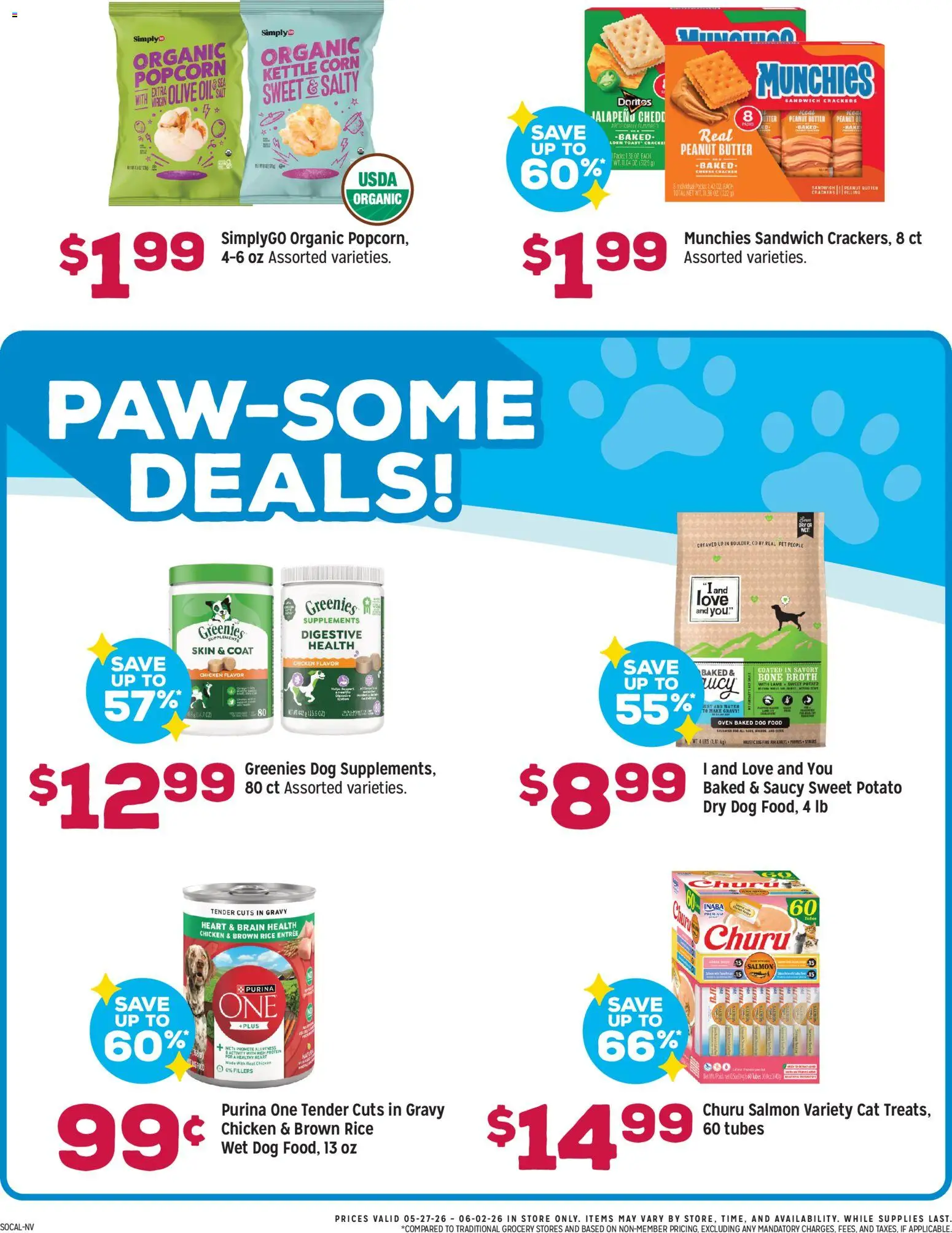 Grocery Outlet Weekly Ad - CA - valid from 27.05.2026 | Page: 3 | Products: Corn, Butter, Rice, Water