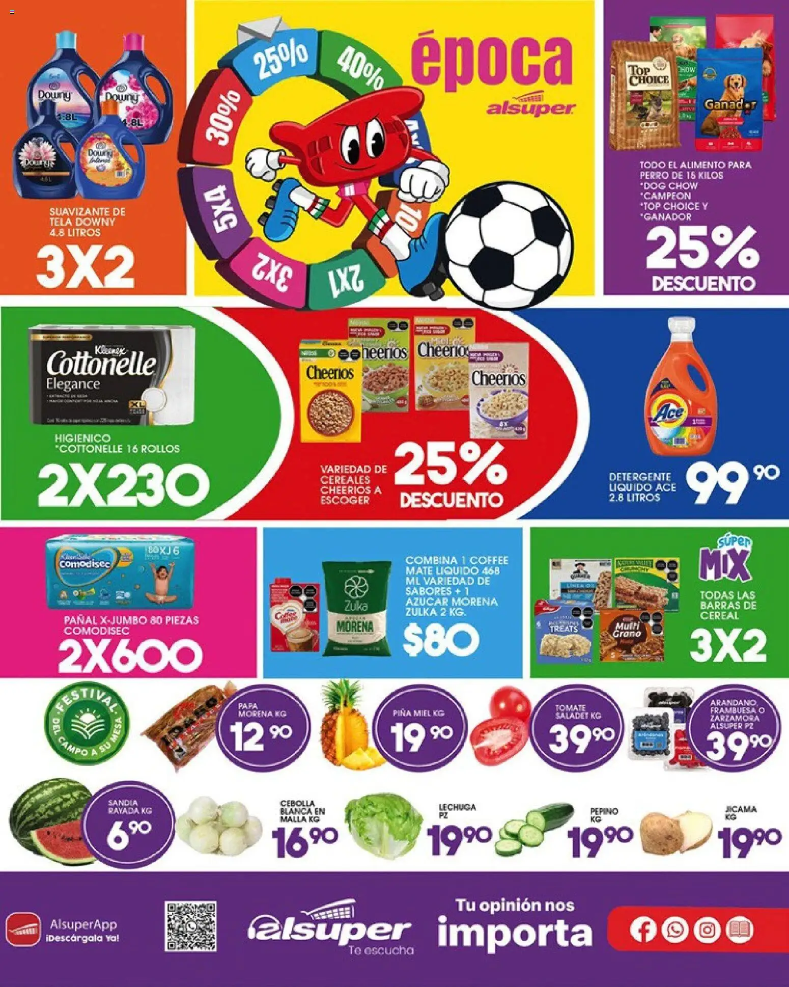 Nuevas ofertas de Alsuper válidas en toda la República Mexicana desde el 29.05.2026. ¡Encuentra las mejores ofertas en Alsuper folleto Chihuahua-Estado! | Página: 8 | Productos: Detergente, Azúcar, Sandía, Mate