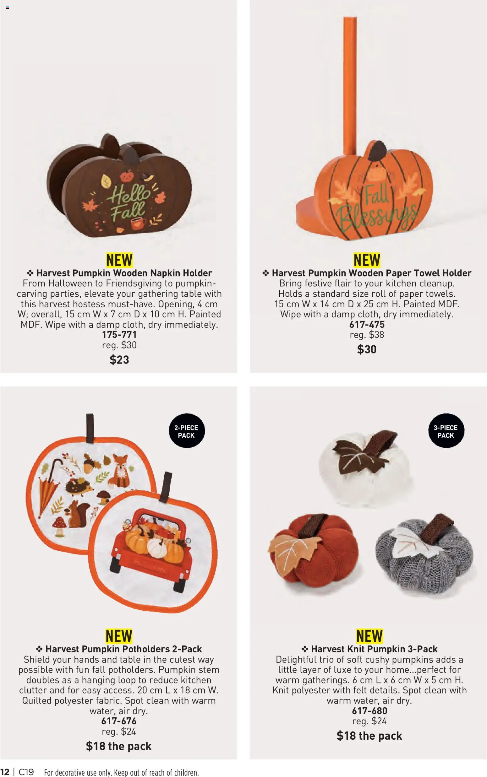 Avon flyer valid from Sep 9, 2026 | Page: 12 | Products: Table, Pumpkin