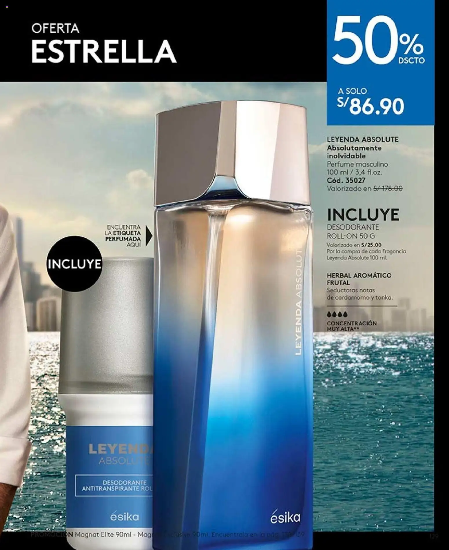 Catálogo Ésika válido desde 22/08/2026 | Página: 129 | Productos: Antitranspirante, Cardamomo, Perfume, Fragancia