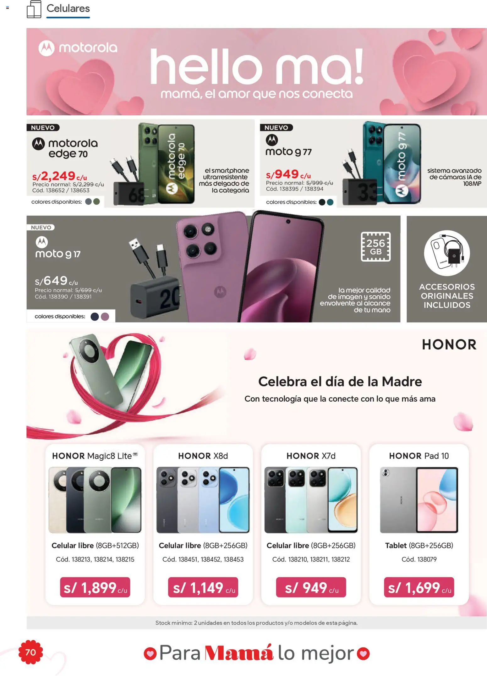 Catálogo Hiraoka válido desde 25.04.2026 | Página: 70 | Productos: Smartphone, Celular