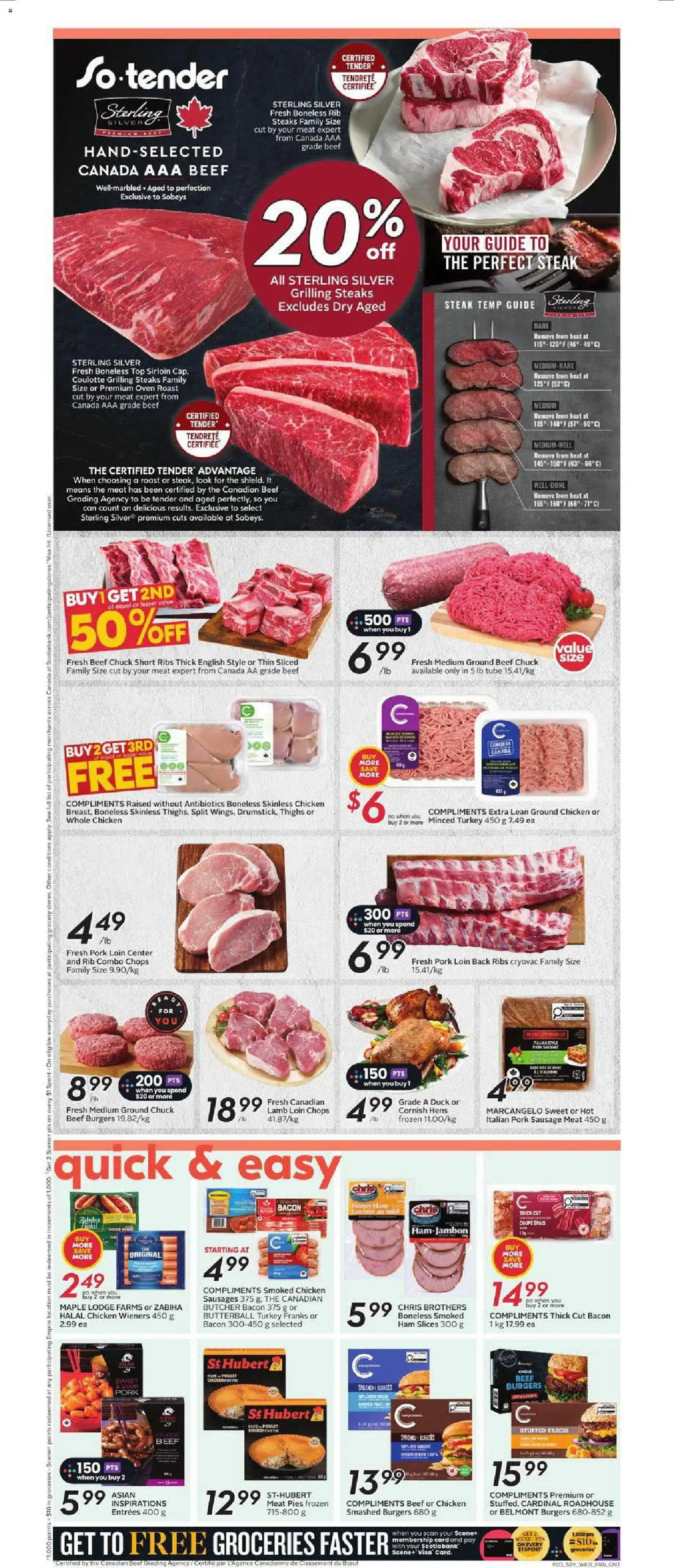 Sobeys flyer valid from Jul 9, 2026 | Page: 6 | Products: Turkey, Oven, Chicken, Pork