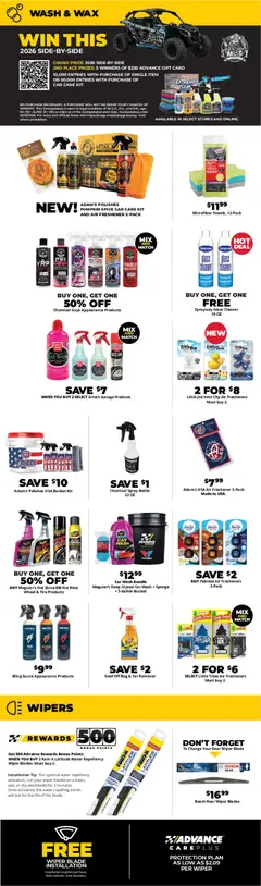 Preview of Advance Auto Parts weekly ads valid from 08/16/2026 | Page: 5 | Products: Trim, Duck, Sponge, Wiper