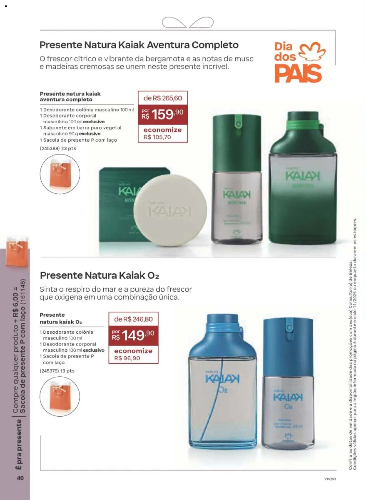 Natura Folheto - válido de 29/06/2026 | Página: 40 | Produtos: Bergamota, Madeiras, Desodorante, Sabonete