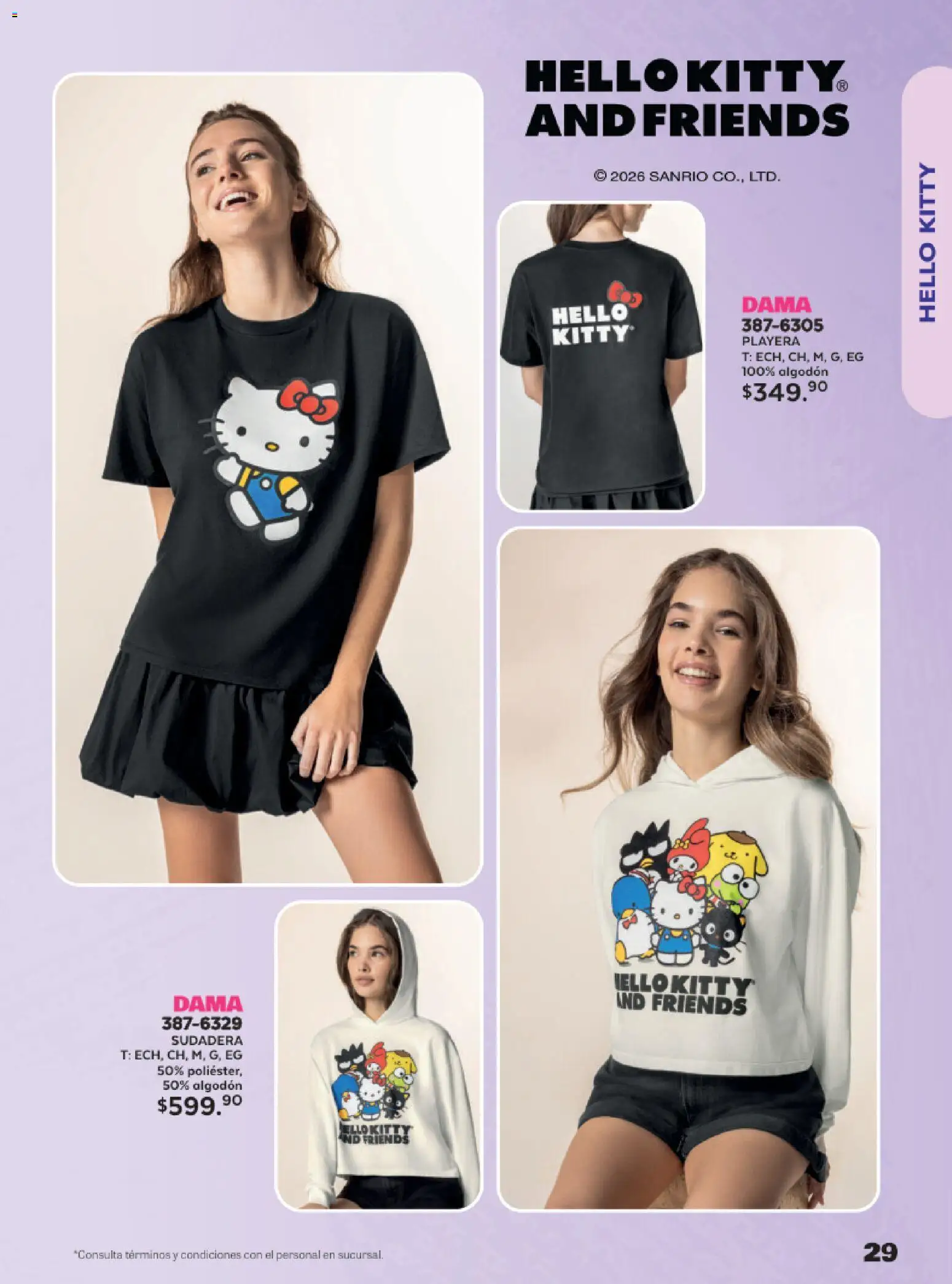 Nuevas ofertas de Andrea válidas en toda la República Mexicana desde el 24.05.2026. ¡Encuentra las mejores ofertas en Andrea catálogo Lo más divertindo en ropa! | Página: 29 | Productos: Algodón, Sudadera, Playera