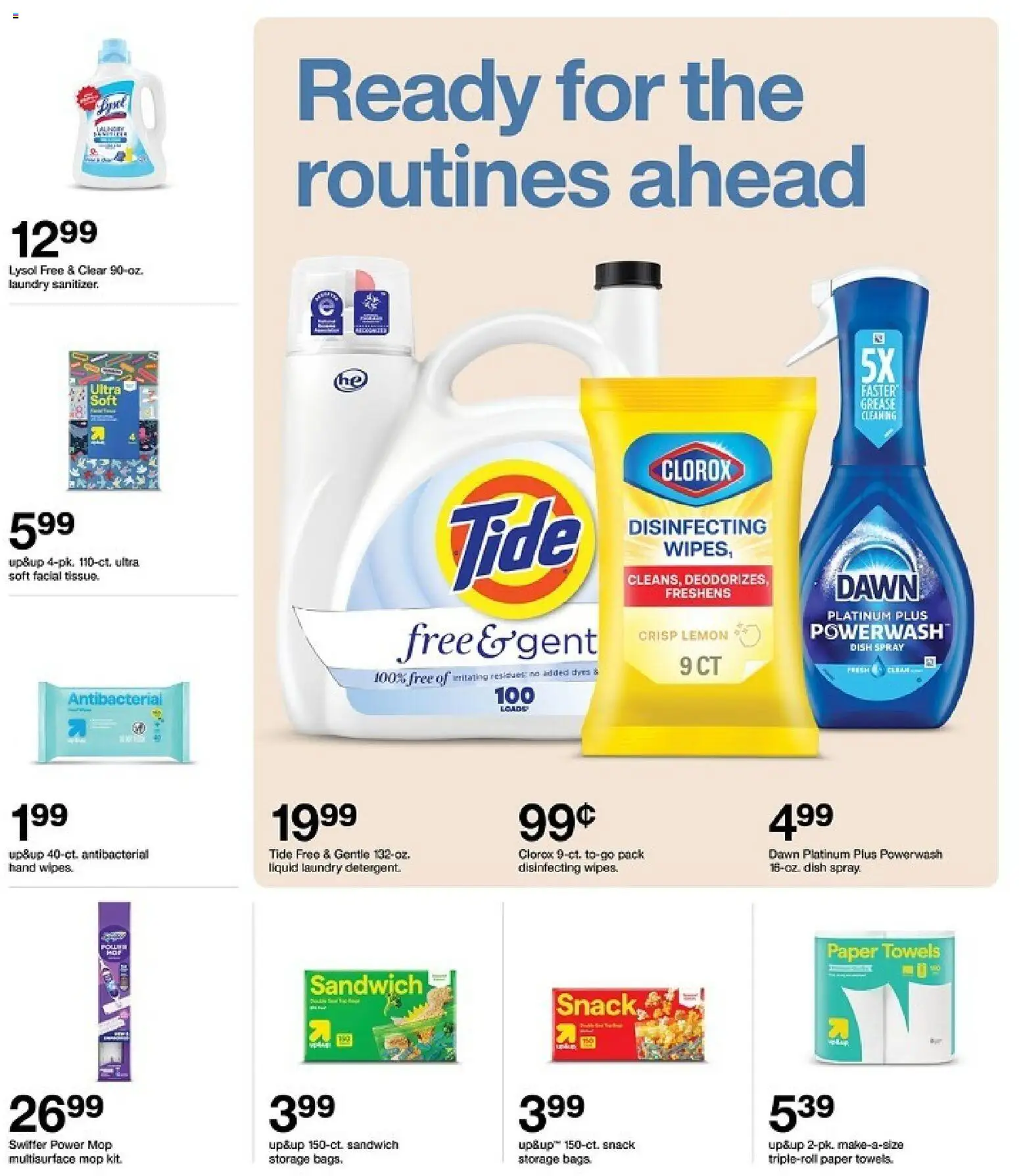 Target Weekly Ad - valid from 08/16/2026 | Page: 22 | Products: Lemon, Mop, Paper towels