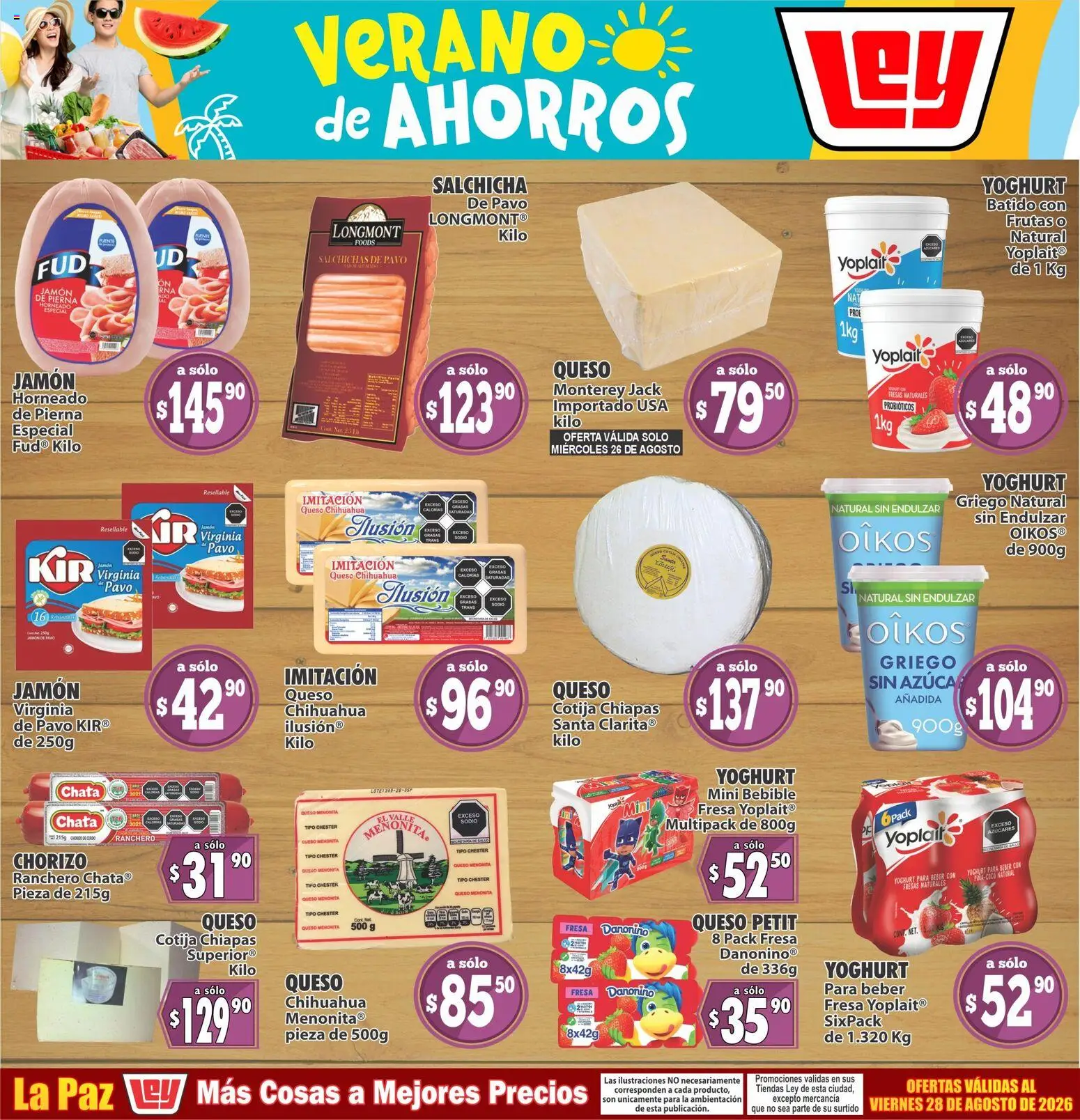 Nuevas ofertas de Casa Ley válidas en toda la República Mexicana desde el 26/08/2026. ¡Encuentra las mejores ofertas en Casa Ley folleto Más cosas a mejores precios! | Página: 1 | Productos: Azúcar, Salchicha, Chorizo, Probióticos