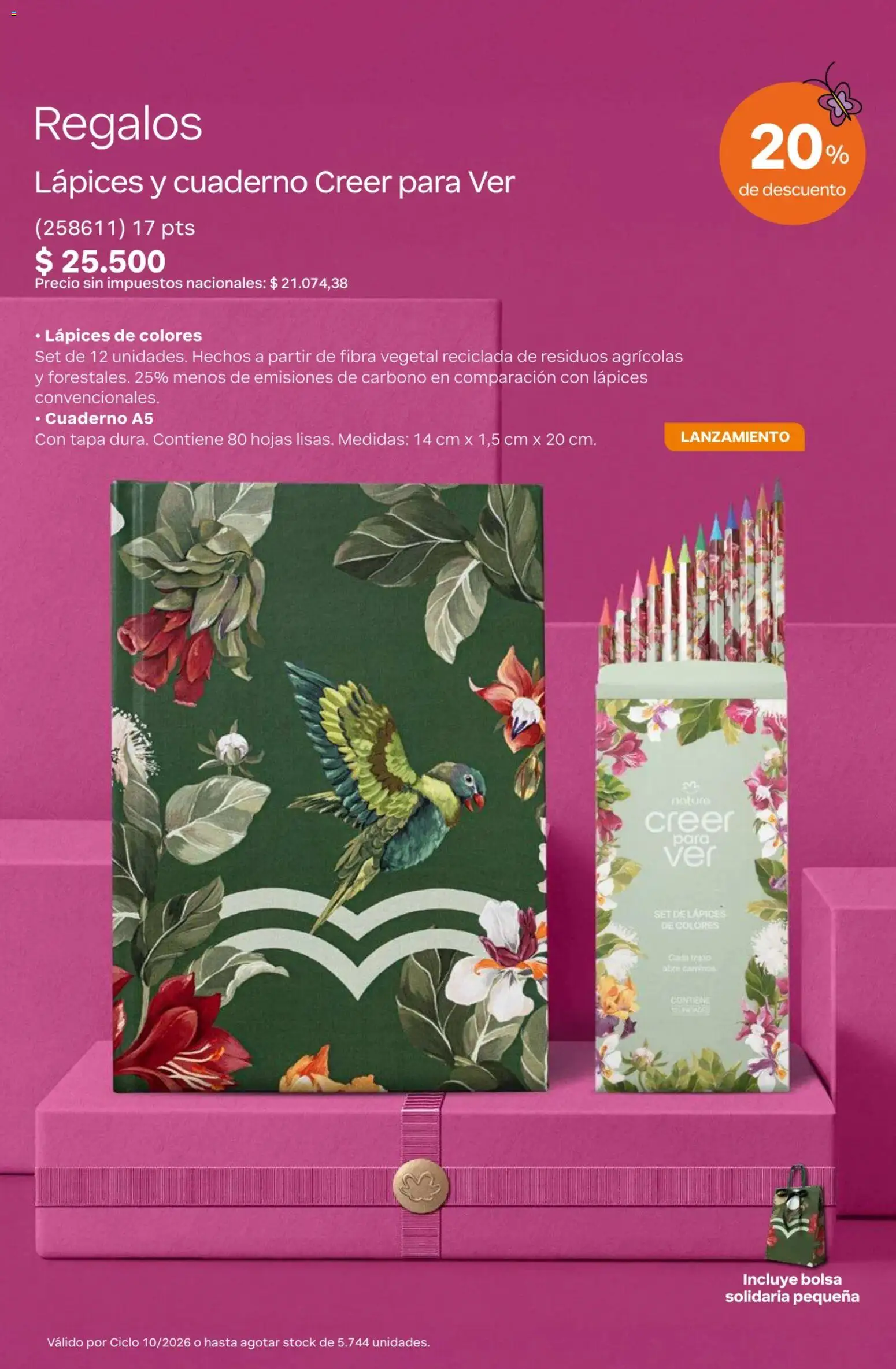 Catálogo Natura Ciclo 10 │ válido desde el 30/06/2026 | Página: 11 | Productos: Bolsa, Cuaderno