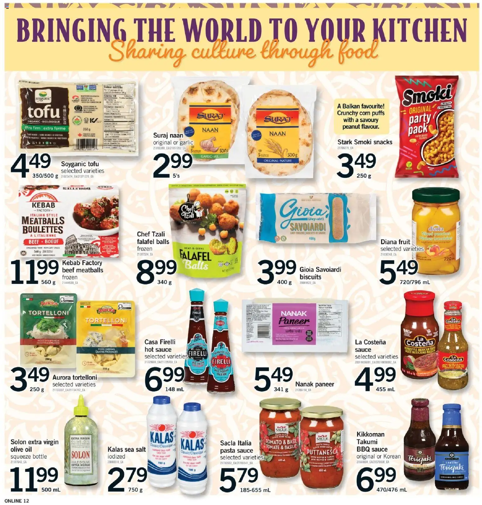 Fortinos flyer valid from Jul 9, 2026 | Page: 12 | Products: Beef, Pasta, Oil