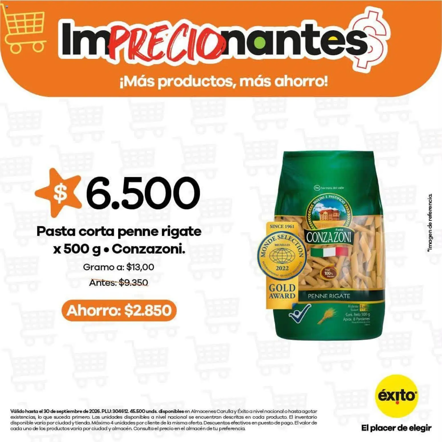 Éxito revista - valida desde el 16/08/2026 | Página: 3 | Productos: Pasta