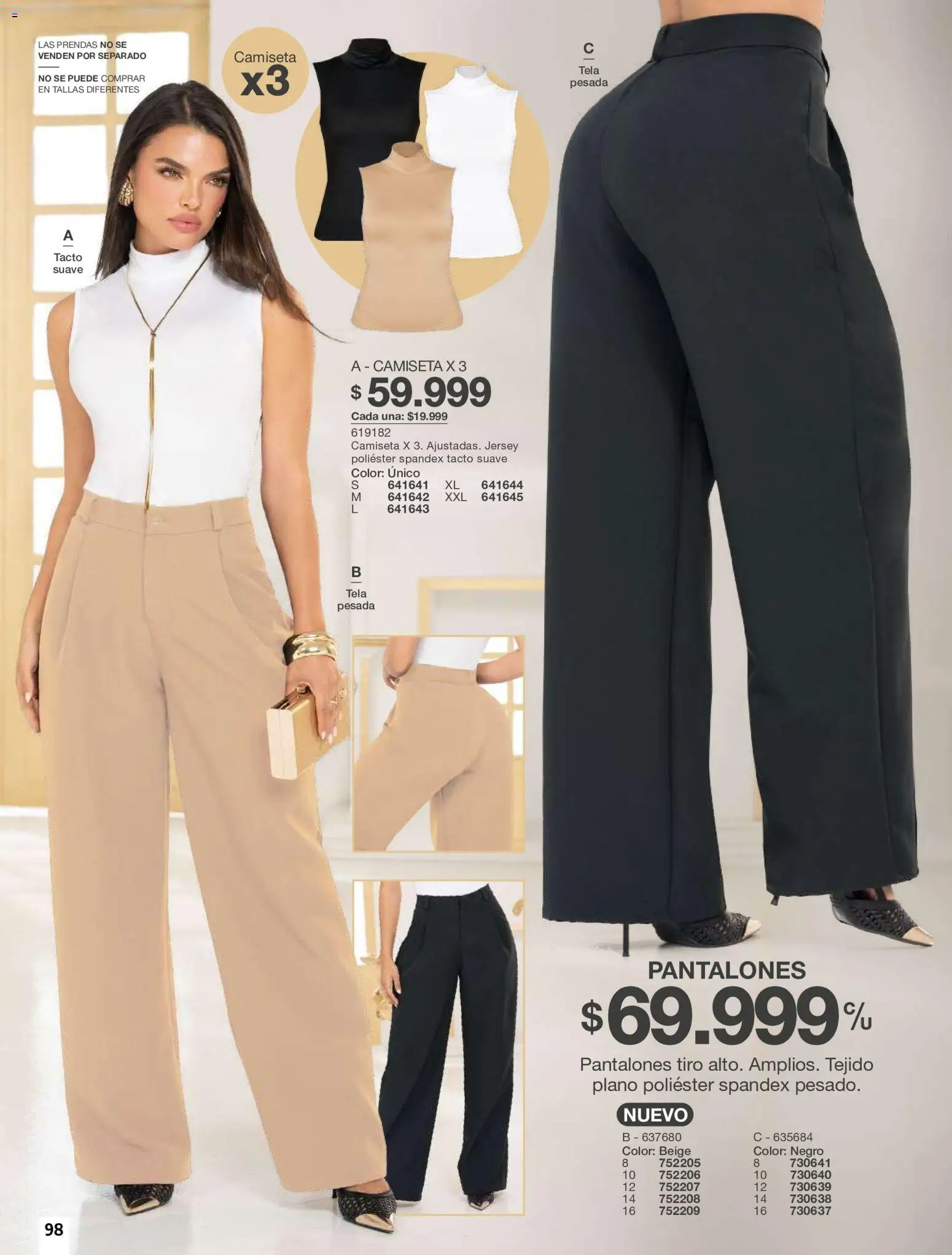 Carmel revista - valida desde el 01/07/2026 | Página: 98 | Productos: Camiseta, Pantalones