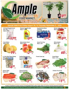 Preview of Ample Food Market weekly flyer Brampton from shop Ample Food Market valid from Aug 28, 2026