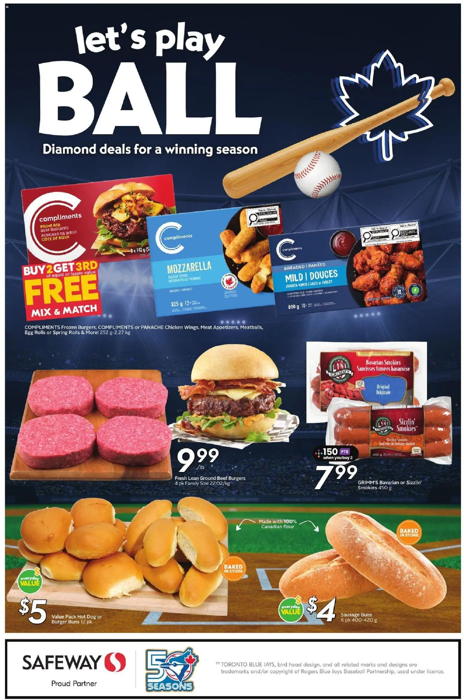 Safeway flyer valid from Sep 3, 2026 | Page: 22 | Products: Beef, Chicken wings, Flour, Ground beef