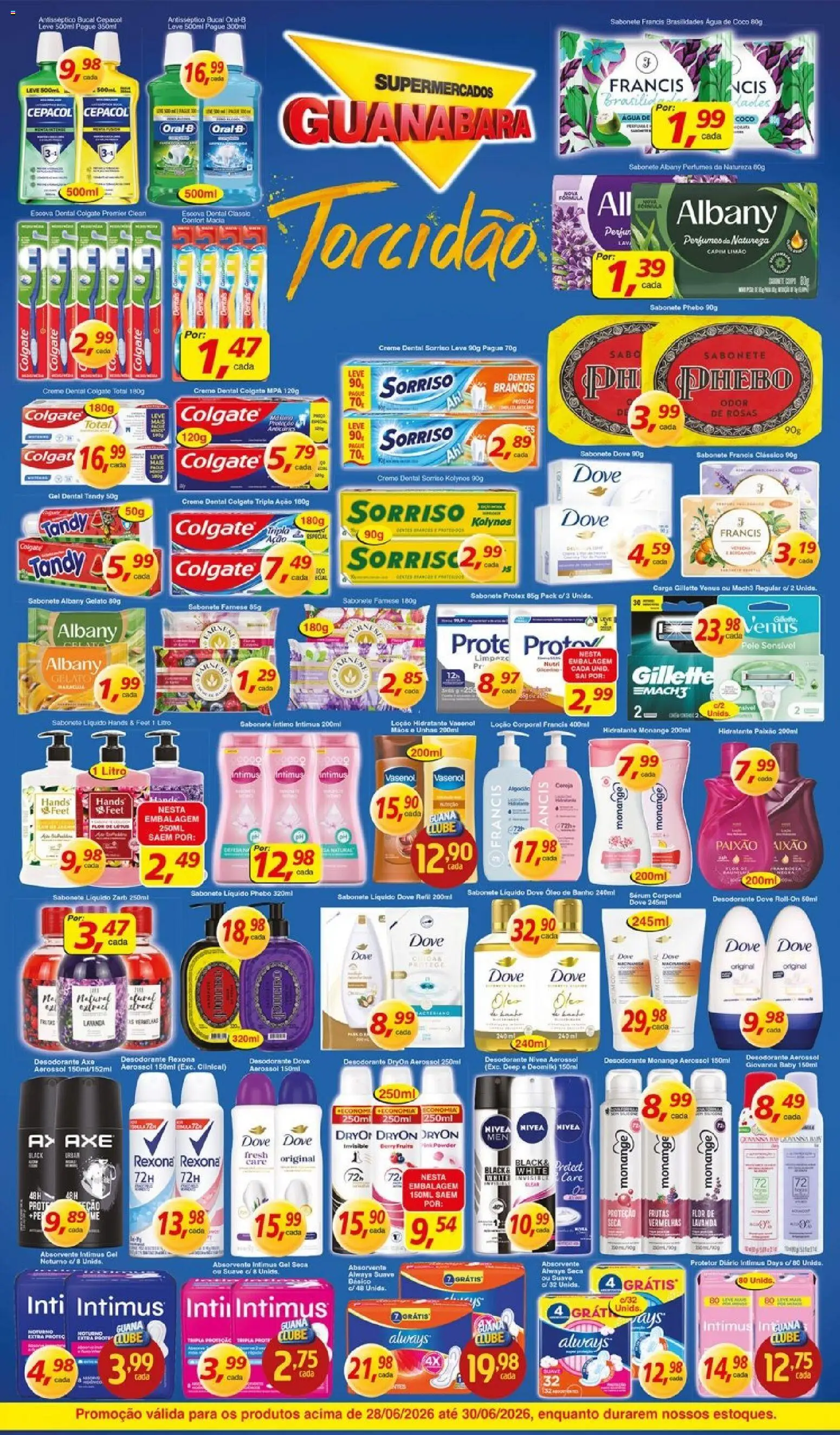 Supermercados Guanabara Folheto - válido de 28/06/2026 | Página: 13 | Produtos: Coco, Escova, Creme, Creme dental