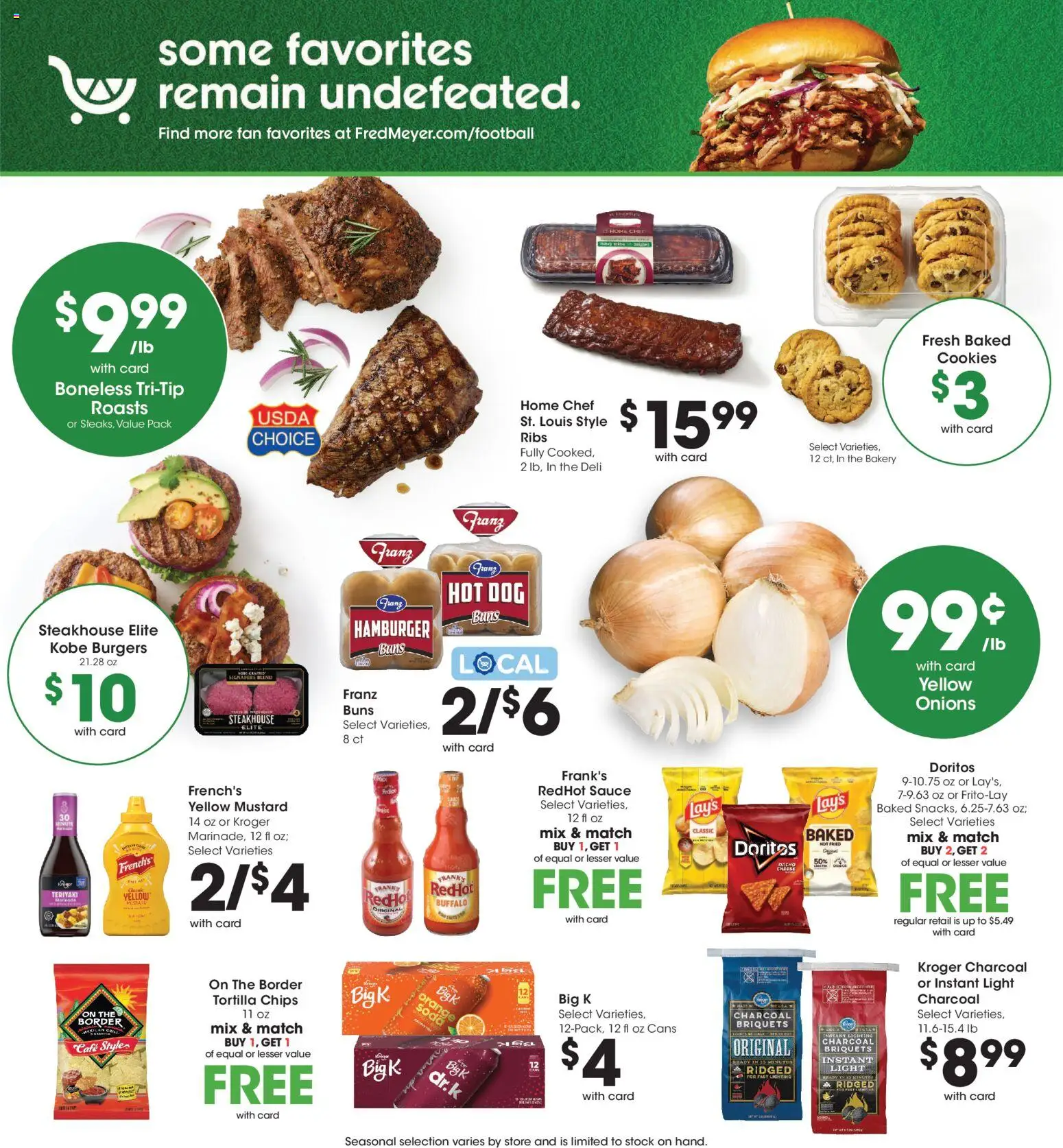 Fred Meyer Weekly Ad - valid from 09/30/2026 | Page: 8 | Products: Bakery, Chips, Mustard, Sauce