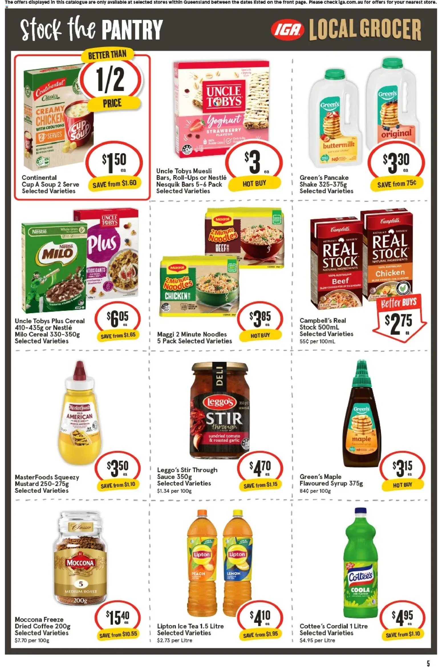 IGA catalogue - valid from 08/07/2026 | Page: 6 | Products: Coffee, Cereal, Soup, Garlic