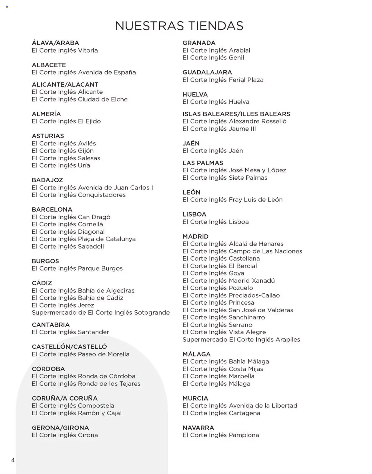 Nuevas ofertas de El Corte Inglés válidas en toda la República Mexicana desde el 04/04/2025. ¡Encuentra las mejores ofertas en El Corte Inglés catálogo Colección Uniformes 2024! | Página: 4 | Productos: Granada, Mesa