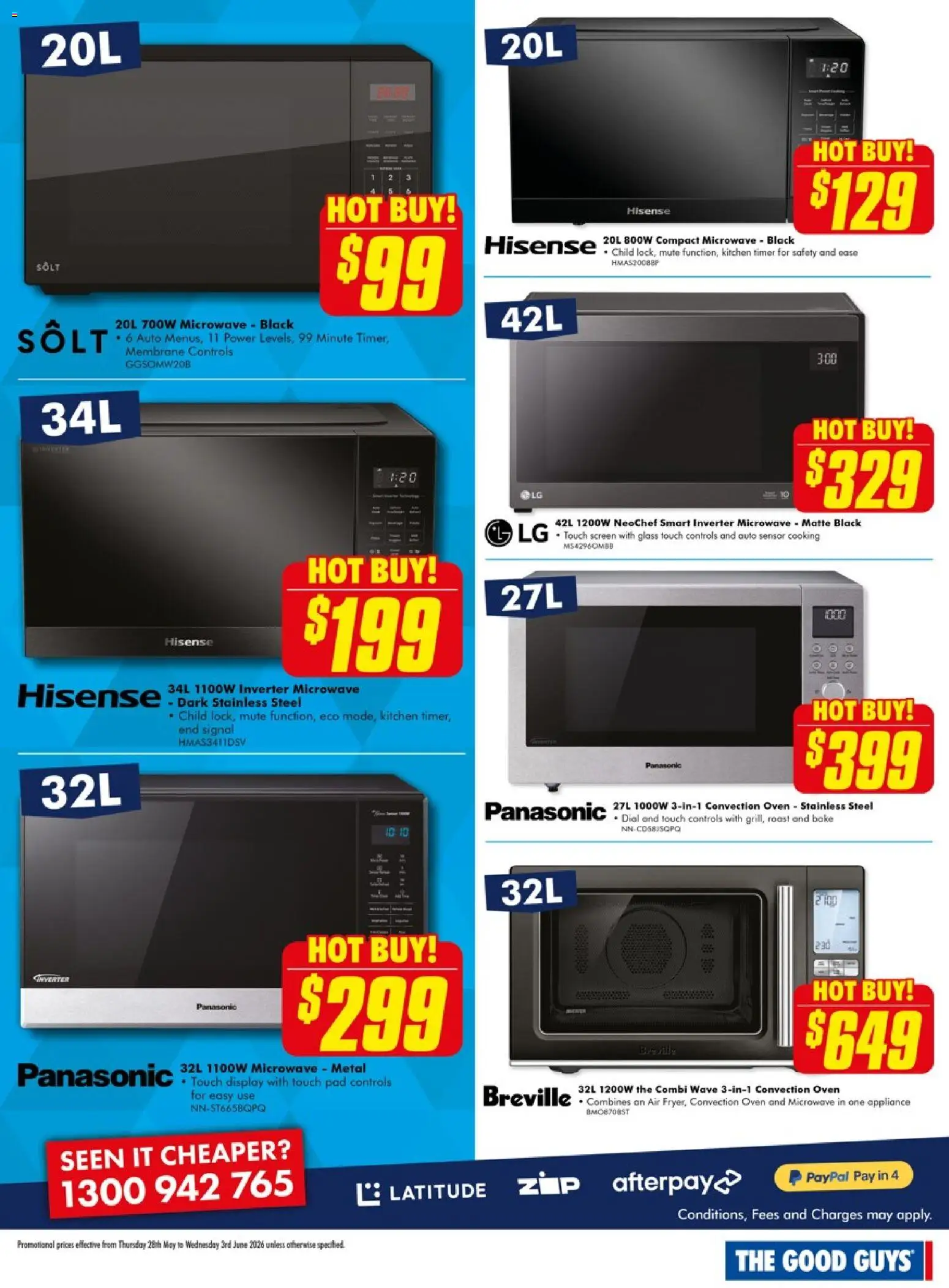The Good Guys catalogue - valid from 27.05.2026 | Page: 8 | Products: Appliance, Oven, Timer, Screen