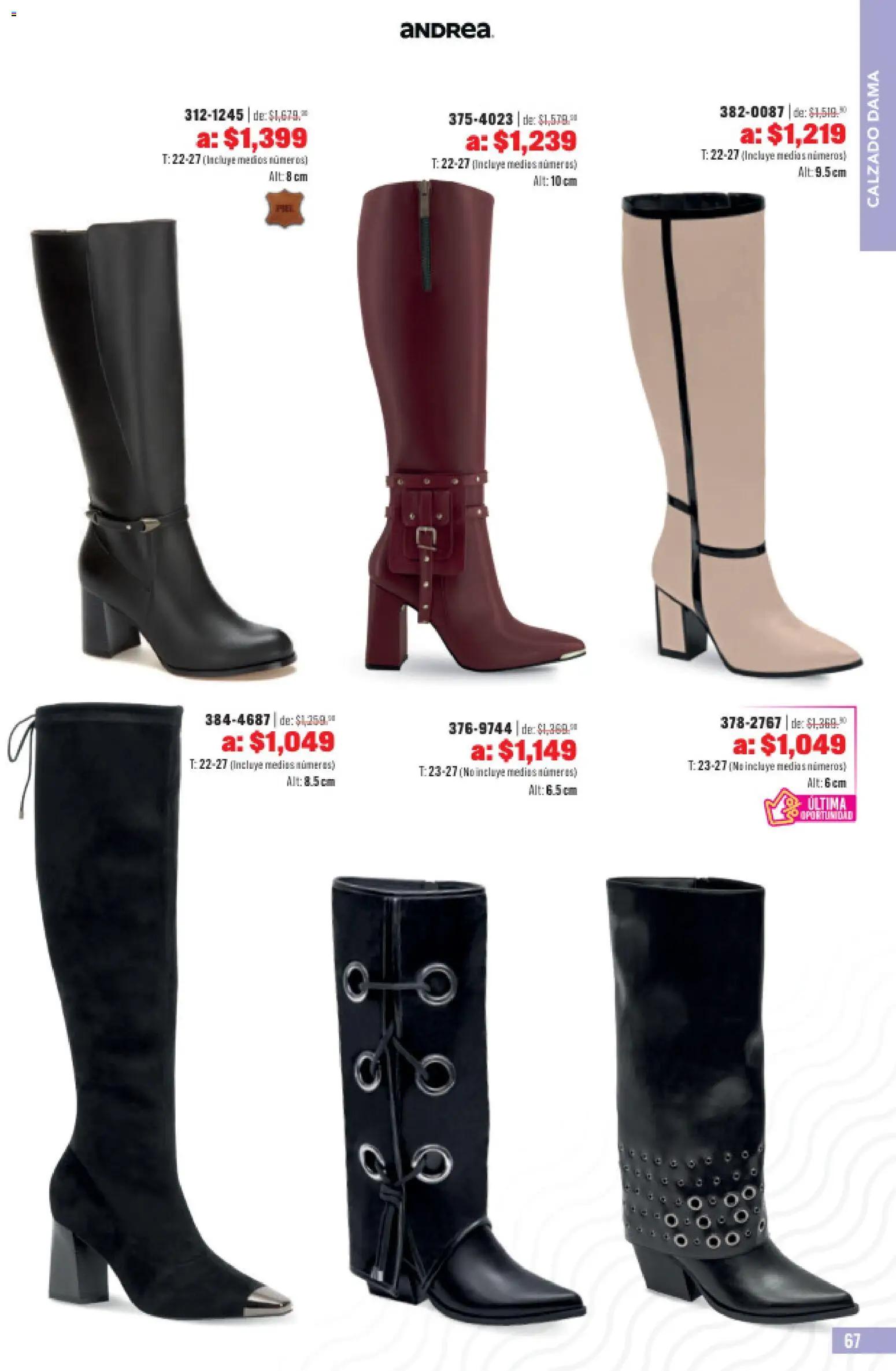 Nuevas ofertas de Andrea válidas en toda la República Mexicana desde el 31.05.2026. ¡Encuentra las mejores ofertas en Andrea catálogo Outlet! | Página: 67
