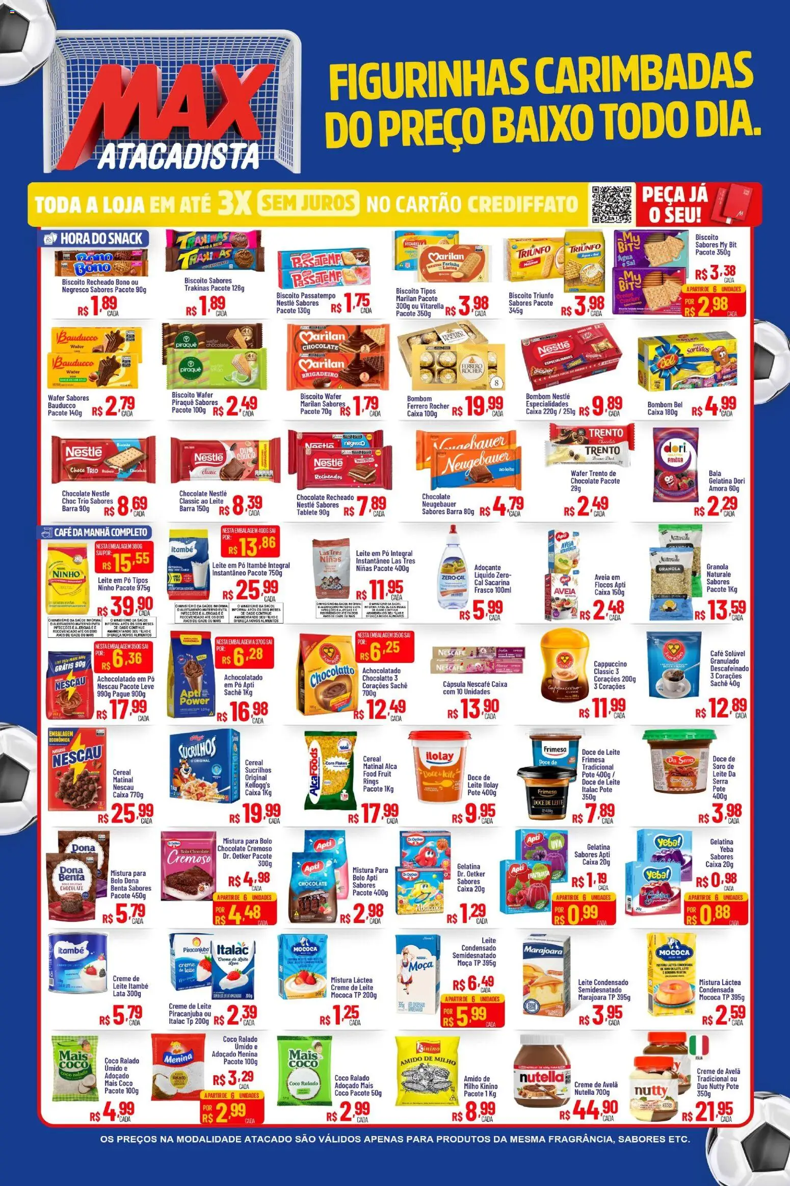 Max Atacadista Folheto - válido de 11.06.2026 | Página: 3 | Produtos: Achocolatado, Caixa, Flocos, Leite condensado