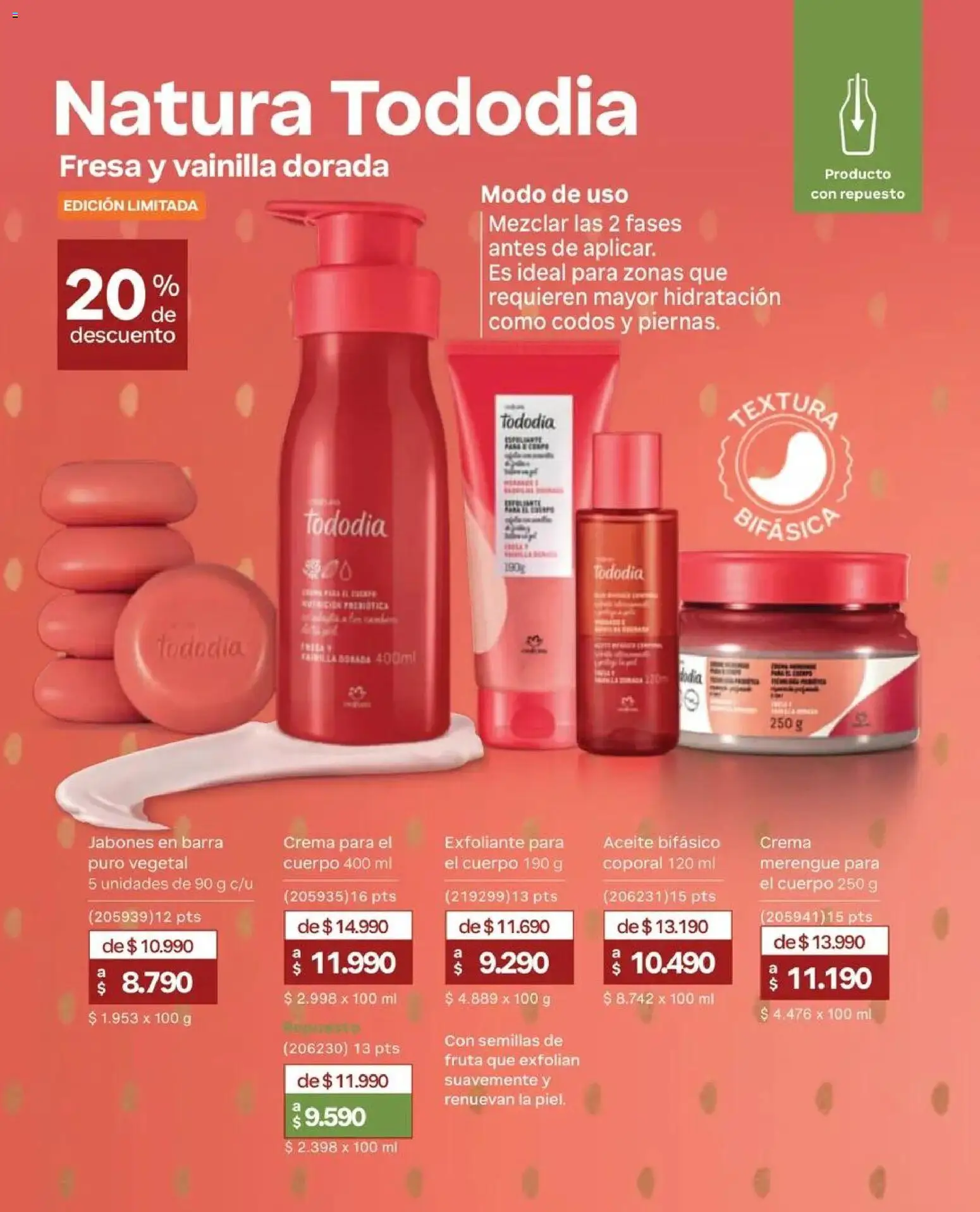 Natura catálogo │ válido desde el 31.08.2026 | Página: 152 | Productos: Fruta, Vainilla, Aceite, Crema