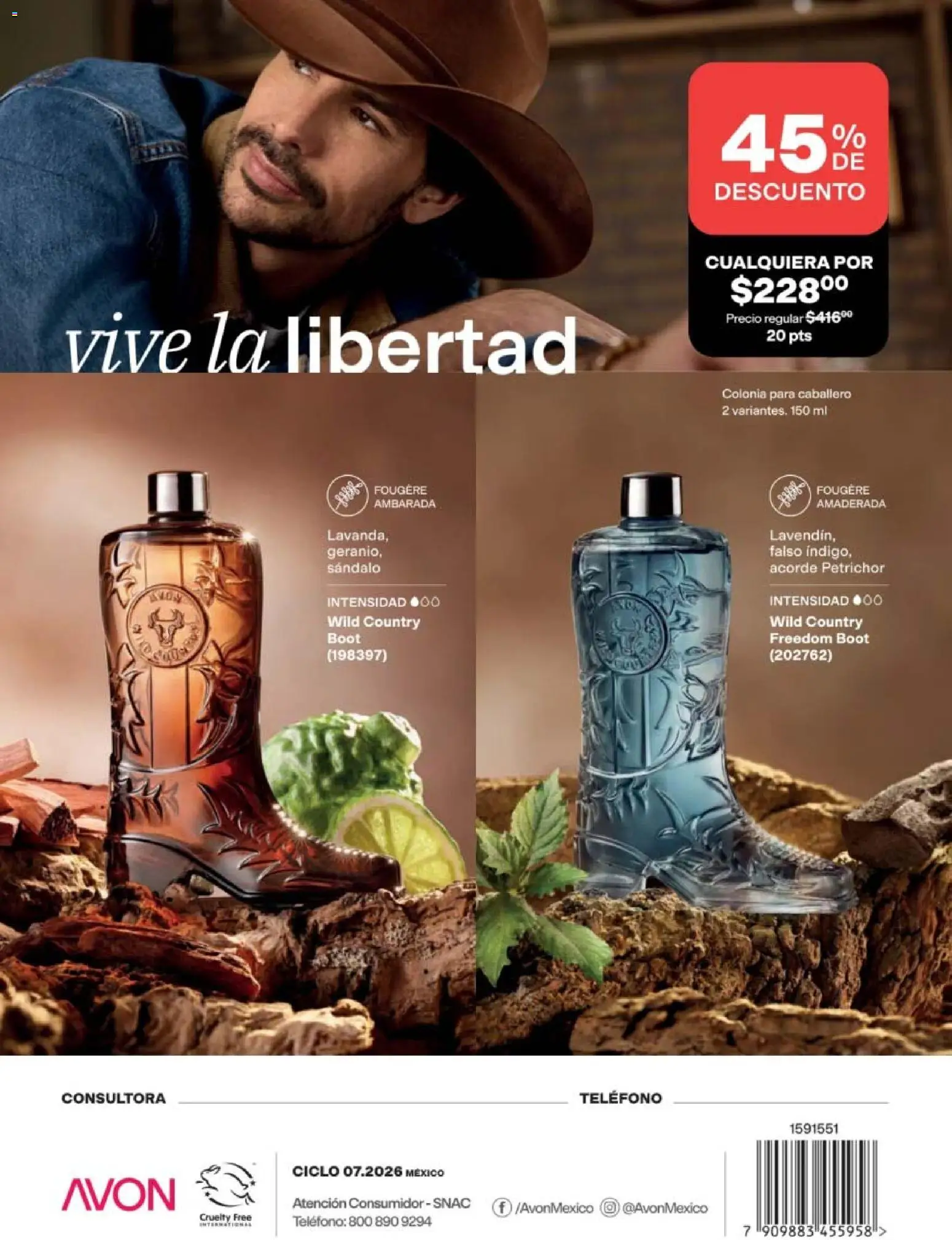 Nuevas ofertas de AVON válidas en toda la República Mexicana desde el 24.04.2026. ¡Encuentra las mejores ofertas en AVON campaña 7 2026! | Página: 188 | Productos: Teléfono