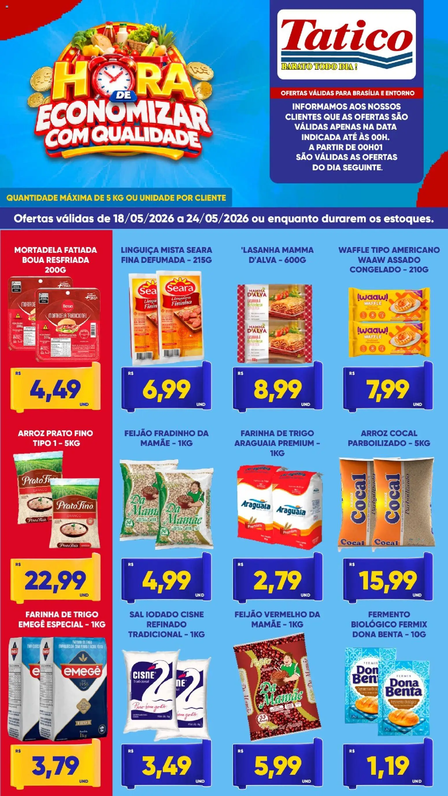 Tatico Folheto - válido de 18.05.2026 | Página: 2 | Produtos: Ferro, Feijão, Linguiça, Arroz
