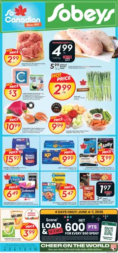 Preview of Sobeys weekly flyer / circulaire from shop Sobeys valid from 04.06.2026