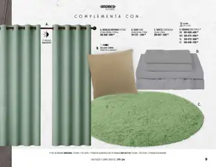 Vista previa de Andrea catálogo Home, nuevo folleto de la tienda, válido en México a partir del 25.01.2026 | Página: 9 | Productos: Juego, Funda, Funda de almohada, Tapete
