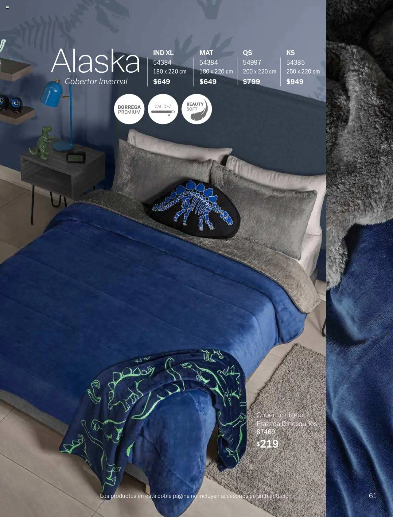 Nuevas ofertas de Vianney válidas en toda la República Mexicana desde el 15/08/2025. ¡Encuentra las mejores ofertas en Vianney - Catálogo Invierno! | Página: 63 | Productos: Cobertor