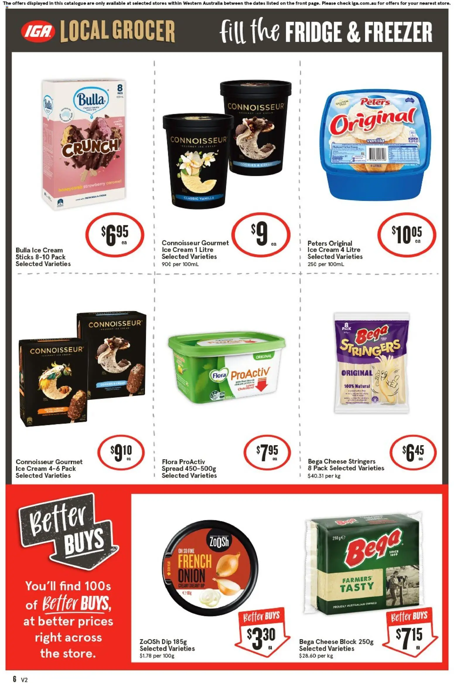 IGA catalogue - valid from 20.05.2026 | Page: 7 | Products: Cheese, Ice cream, Fridge, Freezer