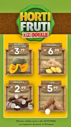 Dovale ofertas Hortifruti - Pré-Visualização do folheto da loja Dovale, válido de 03/07/2026