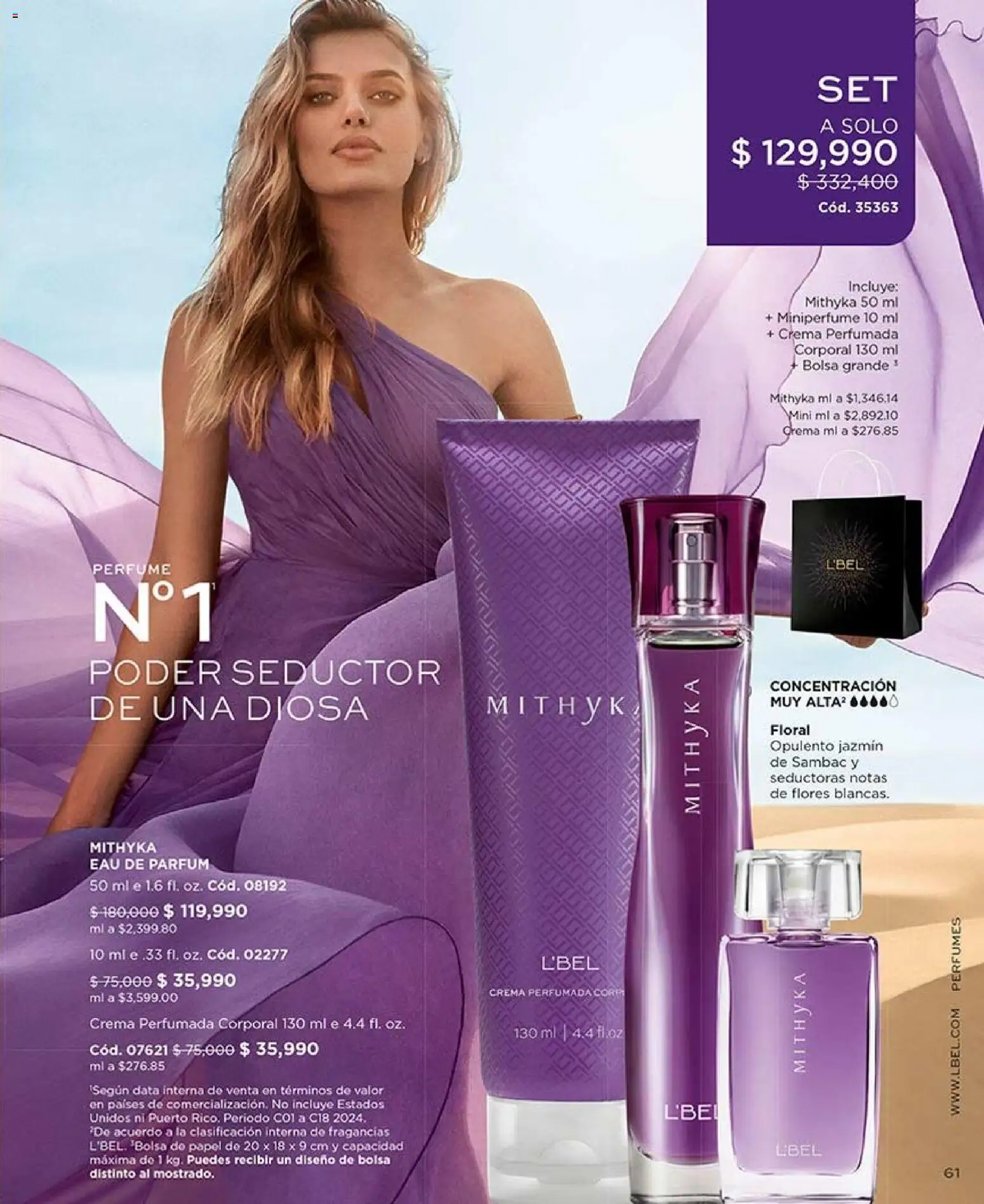 L'Bel revista - valida desde el 28/08/2026 | Página: 61 | Productos: Crema, Bolsa, Perfume